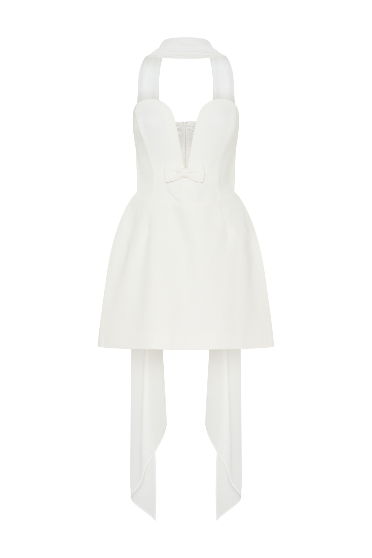 Orellia Strapless Suiting Mini Dress - Ivory #13