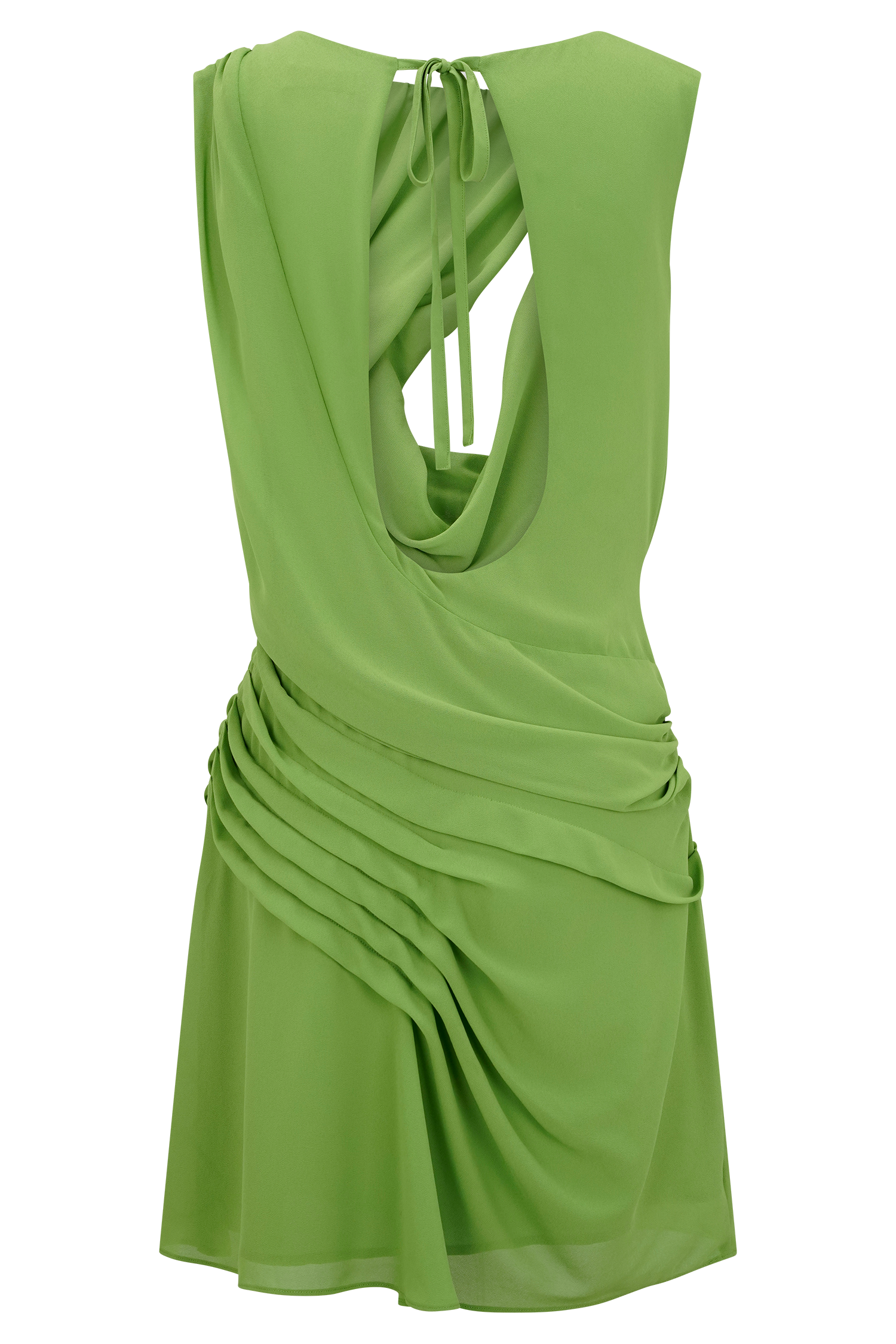 Oria Chiffon Mini Dress - Green | MESHKI UK Oria Chiffon Mini Dress - Green | MESHKI UK