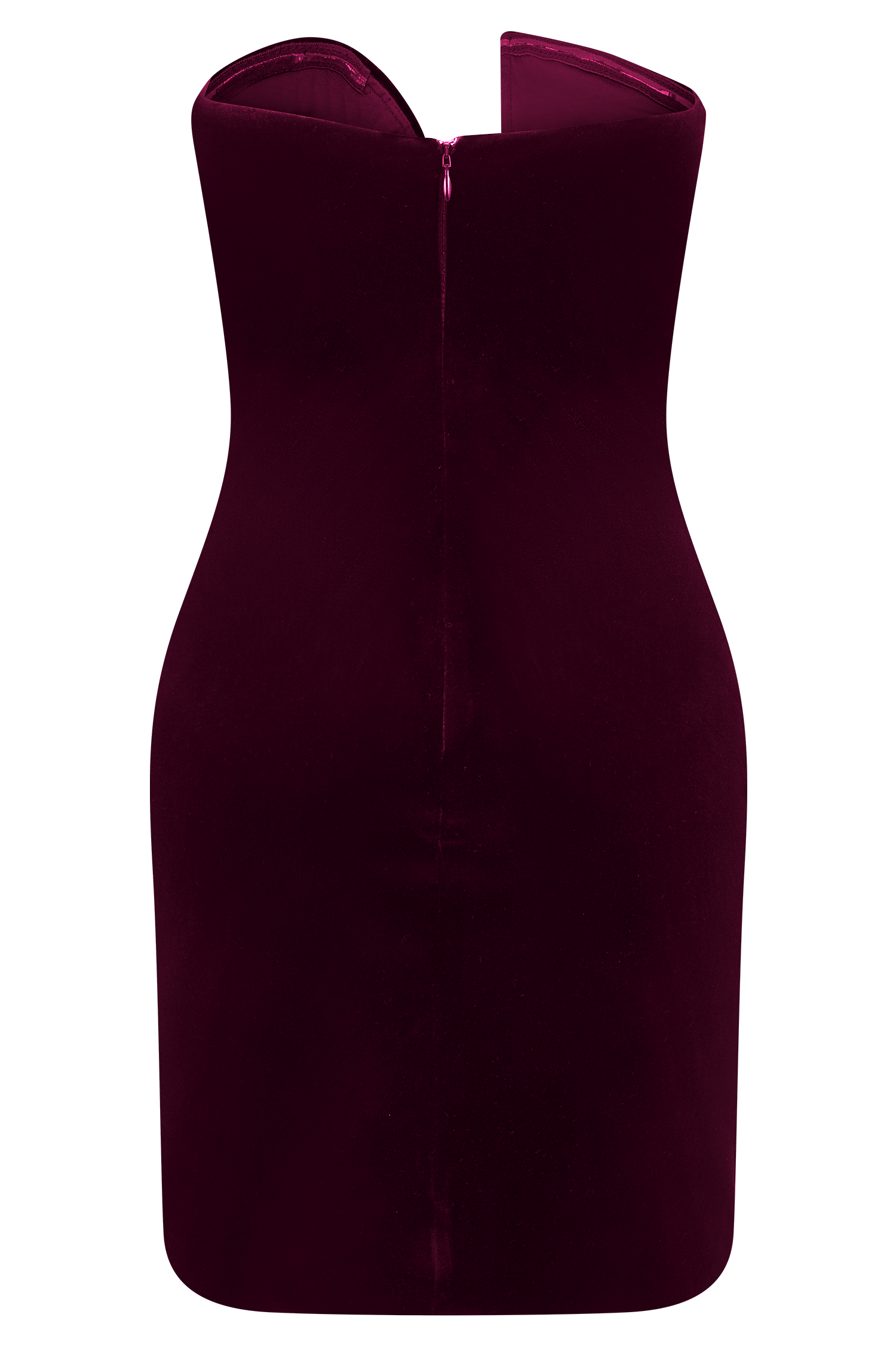 Paulina Velvet Strapless Mini Dress - Wine | MESHKI UK Paulina Velvet Strapless Mini Dress - Wine | MESHKI UK