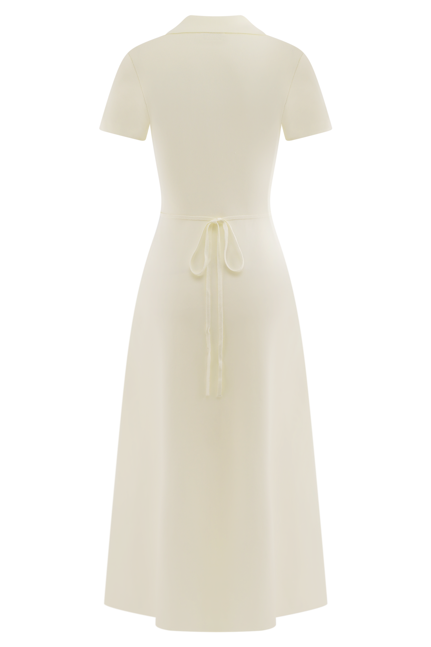 Pearson Short Sleeve Knit Midi Dress - Ivory #6