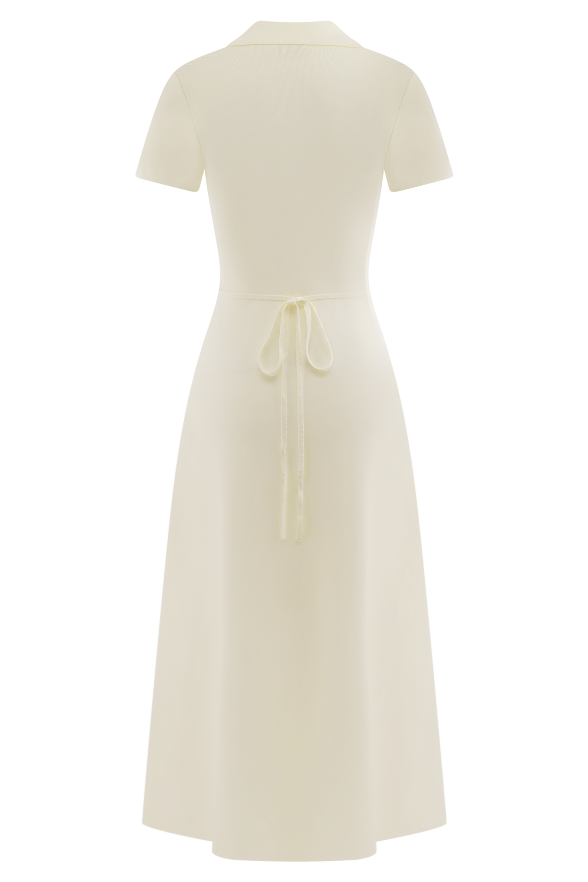 Pearson Short Sleeve Knit Midi Dress - Ivory #6