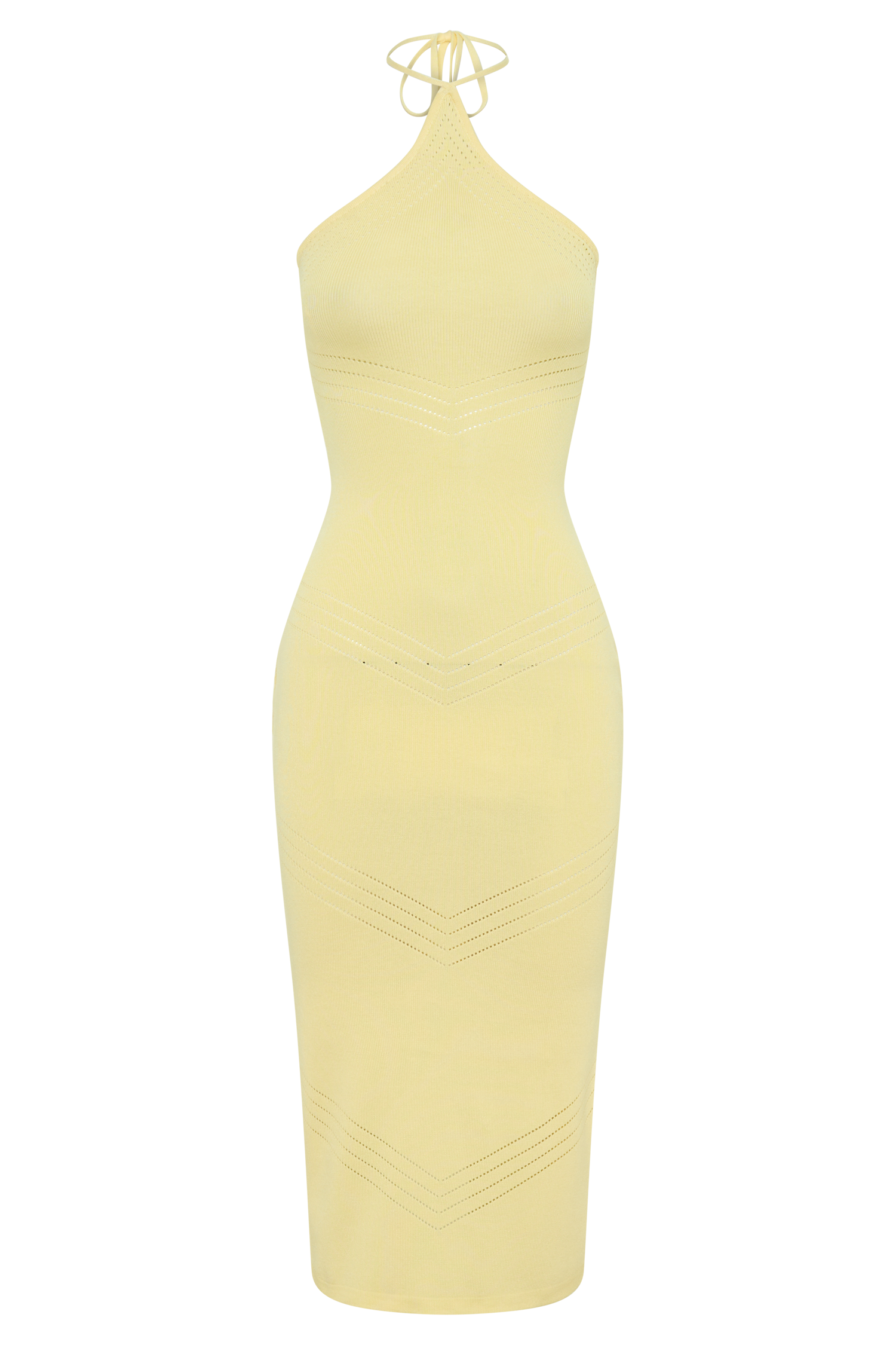 Penny Pointelle Midi Dress - Lemon #8