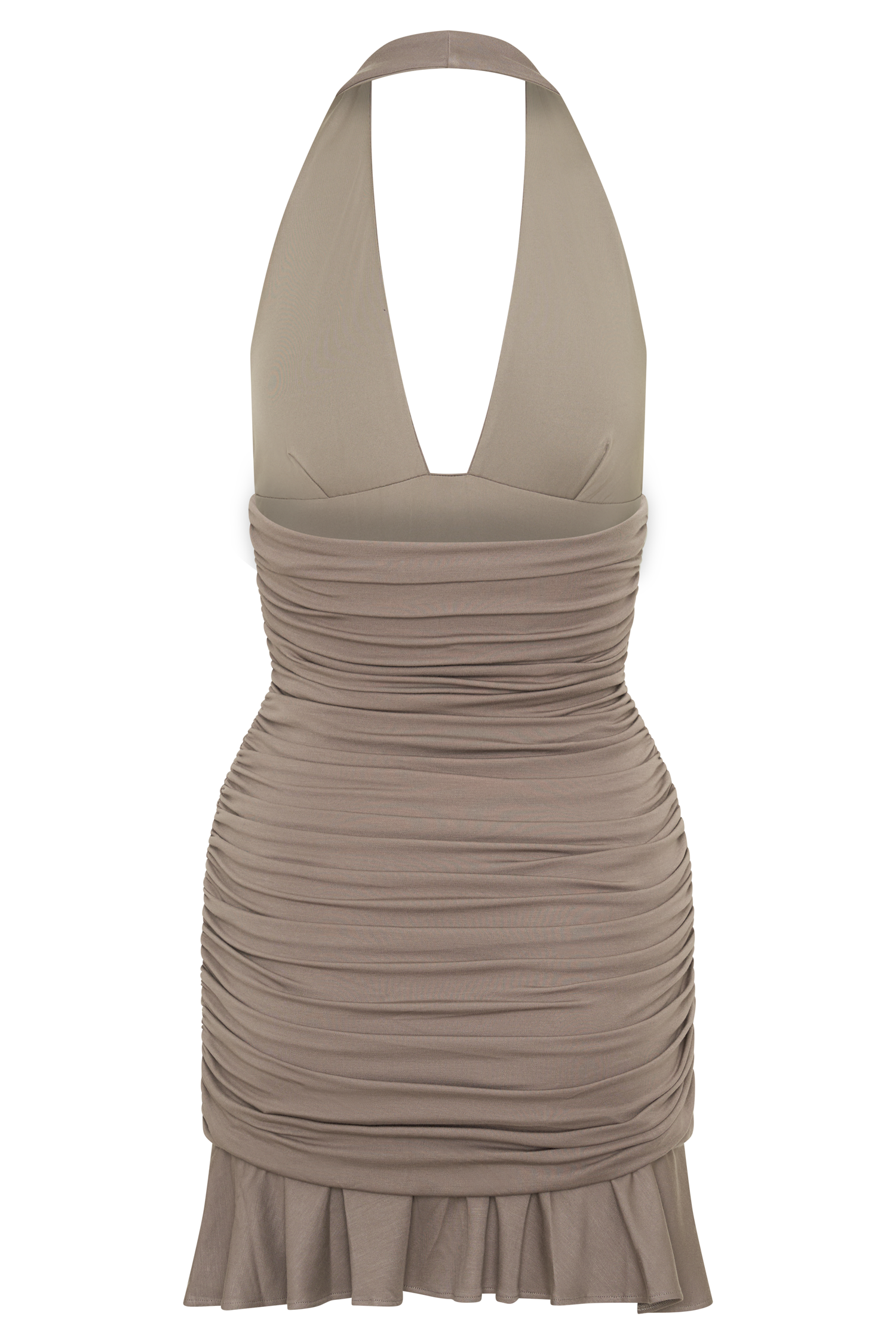 Peregrine Modal Halter Mini Dress - Neutral #6