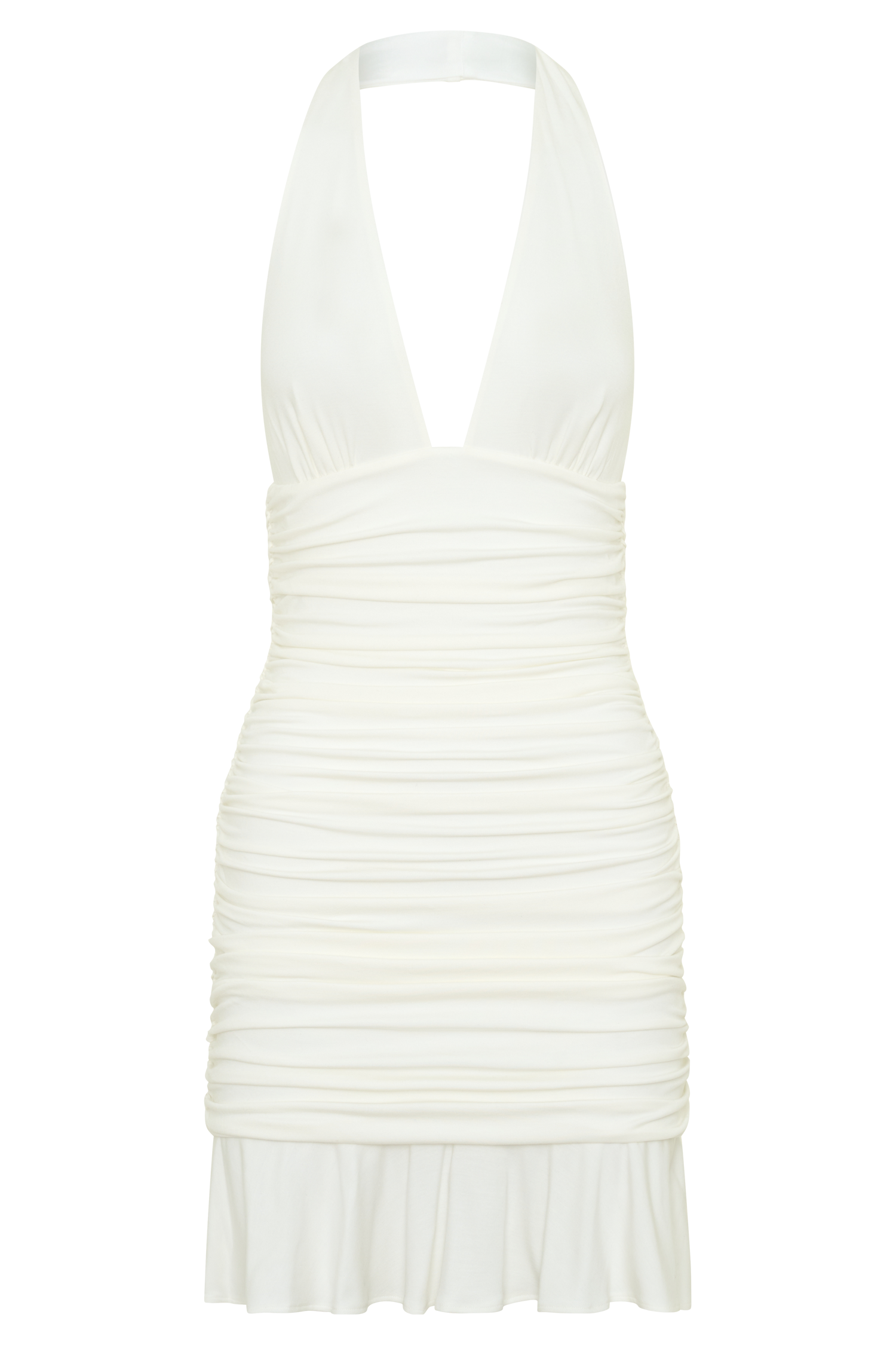 Peregrine Modal Halter Mini Dress - Ivory #7