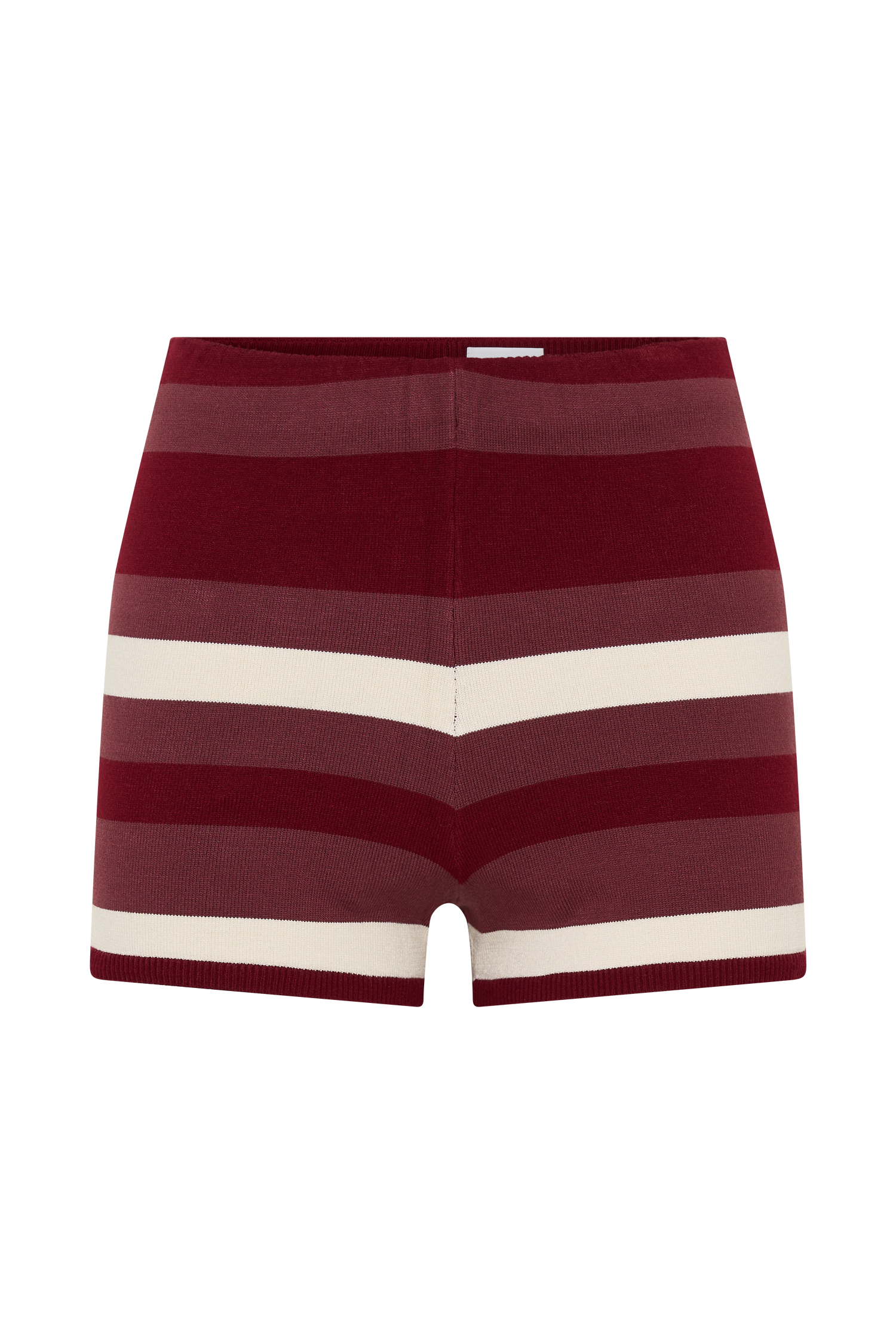 Philly Stripe Knit Short - Burgundy/Cream #10
