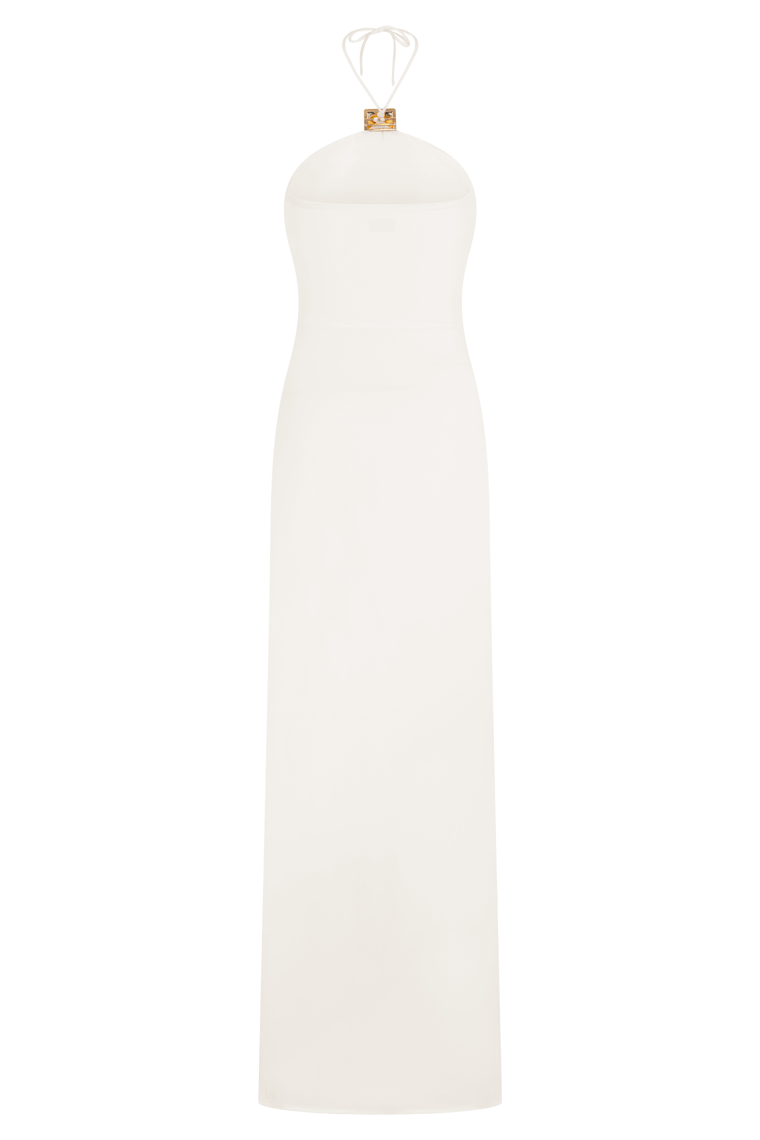 Quincy Halter Maxi Dress With Hardware - Ivory #6