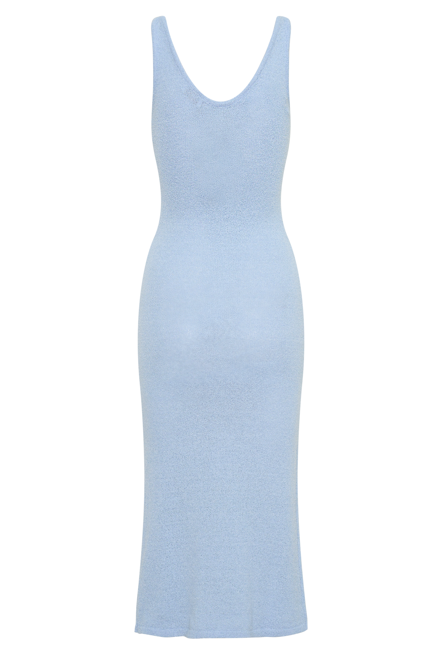 Rachael Knit Midi Dress - Light Blue