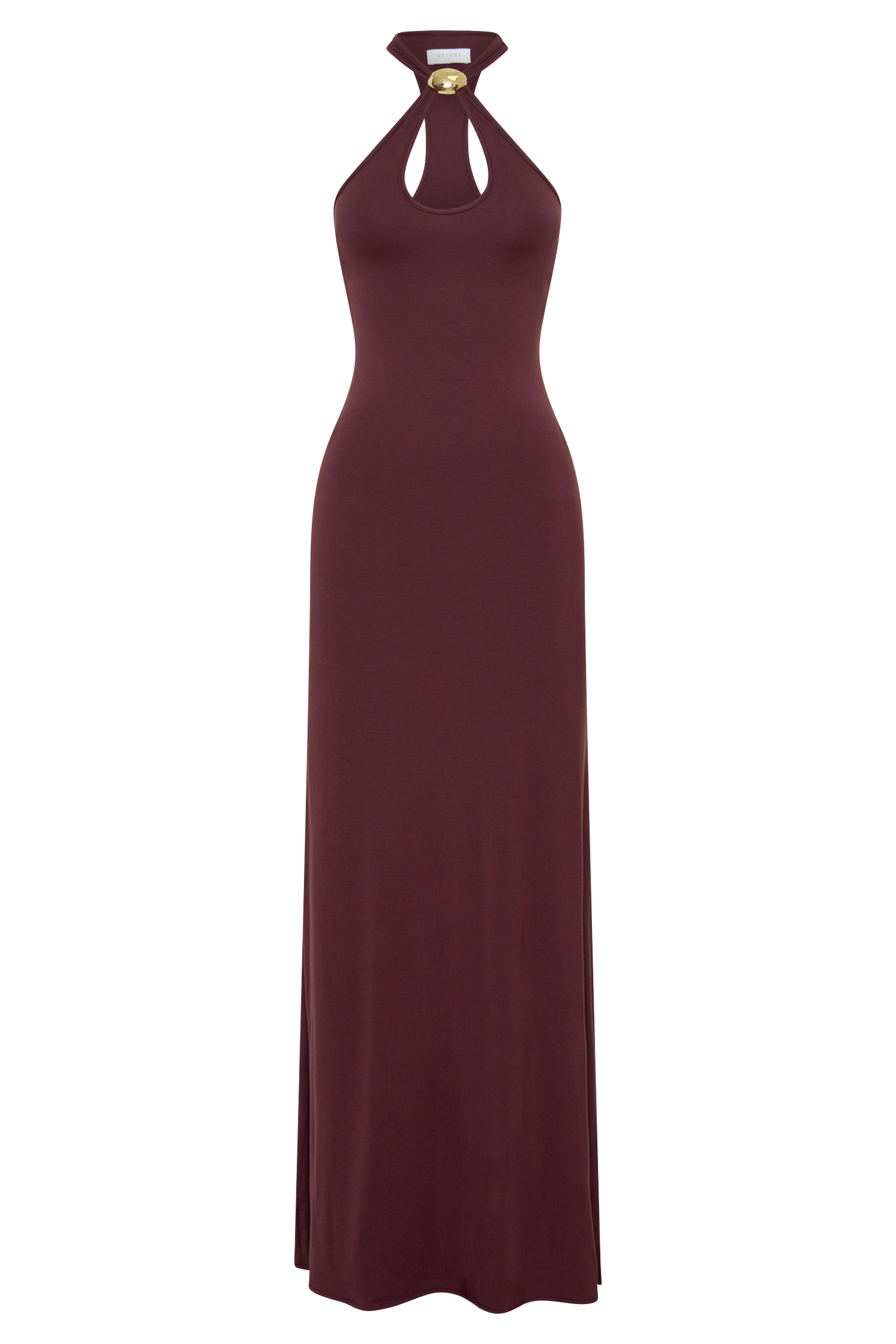 Ramona Modal Maxi Dress With Hardware - Mahogany #7
