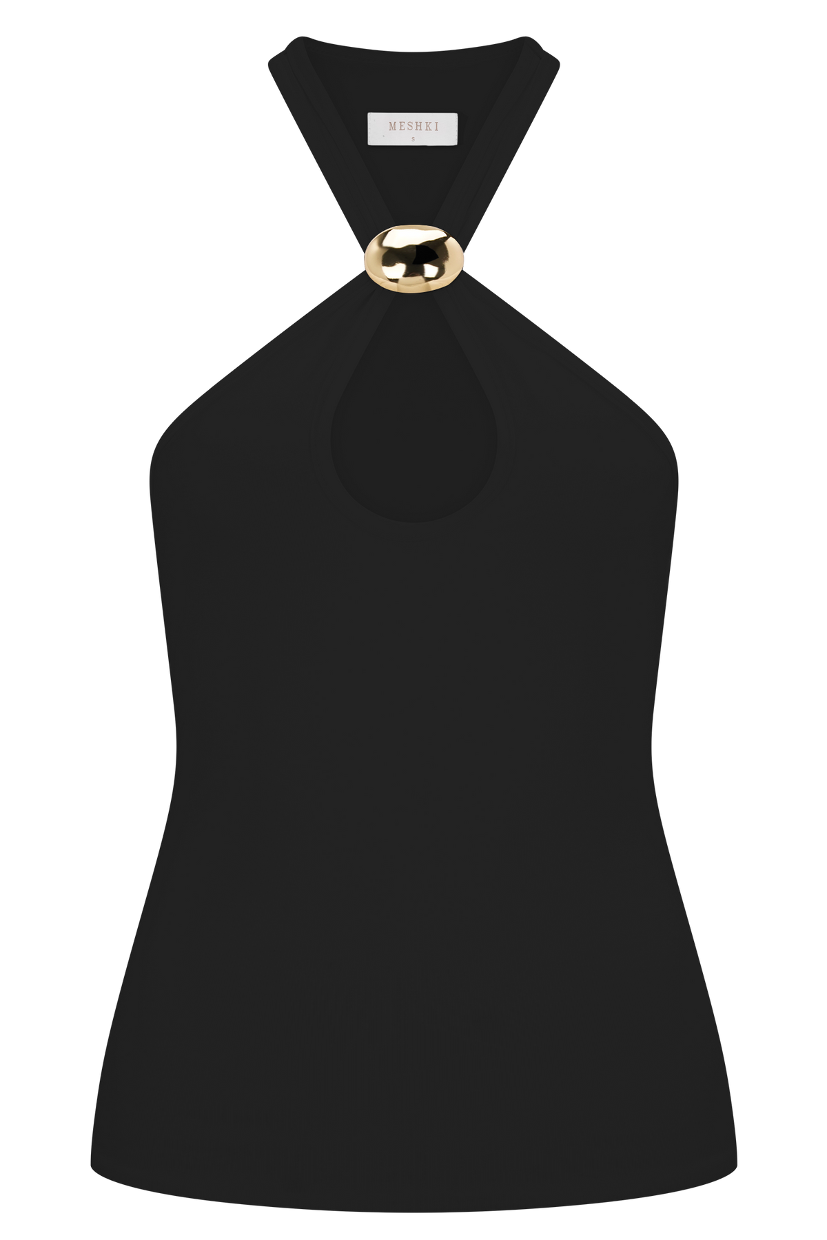 Ramona Modal Tank Top With Hardware - Black
