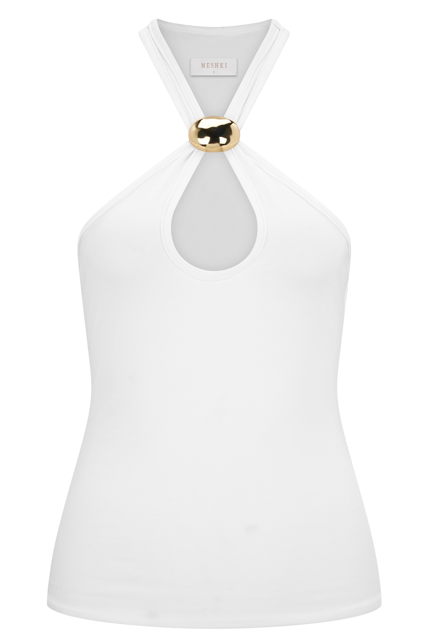 Ramona Modal Tank Top With Hardware - Ivory #7