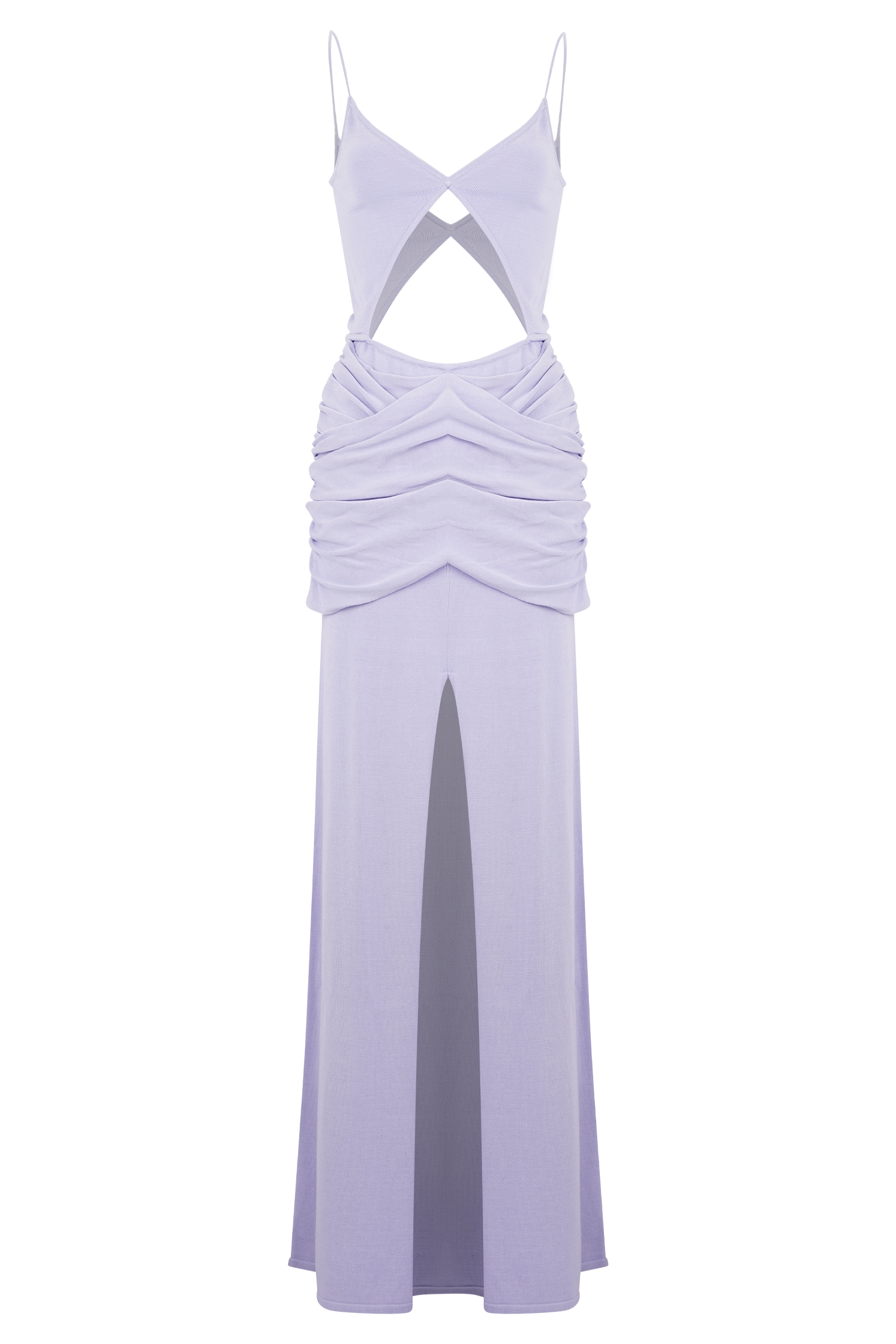 Reama Wrap Over Knit Maxi Dress - Cornflower Blue #11