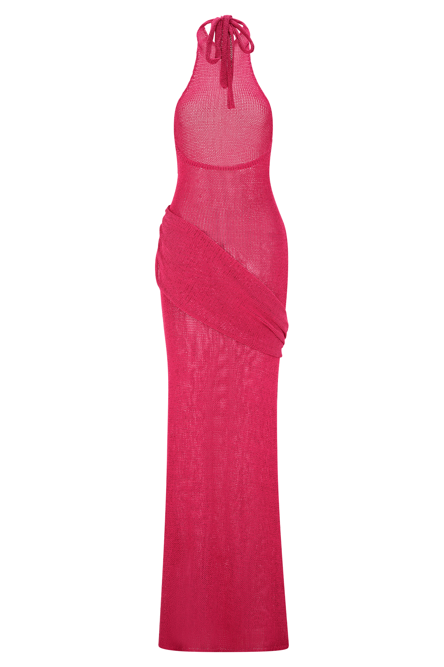 Reece Halter Knit Maxi Dress - Dragonfruit #7