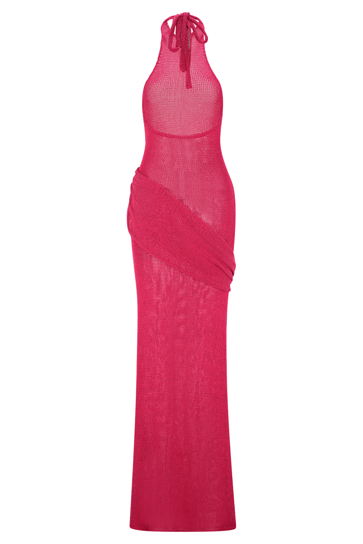 Reece Halter Knit Maxi Dress - Dragonfruit #7