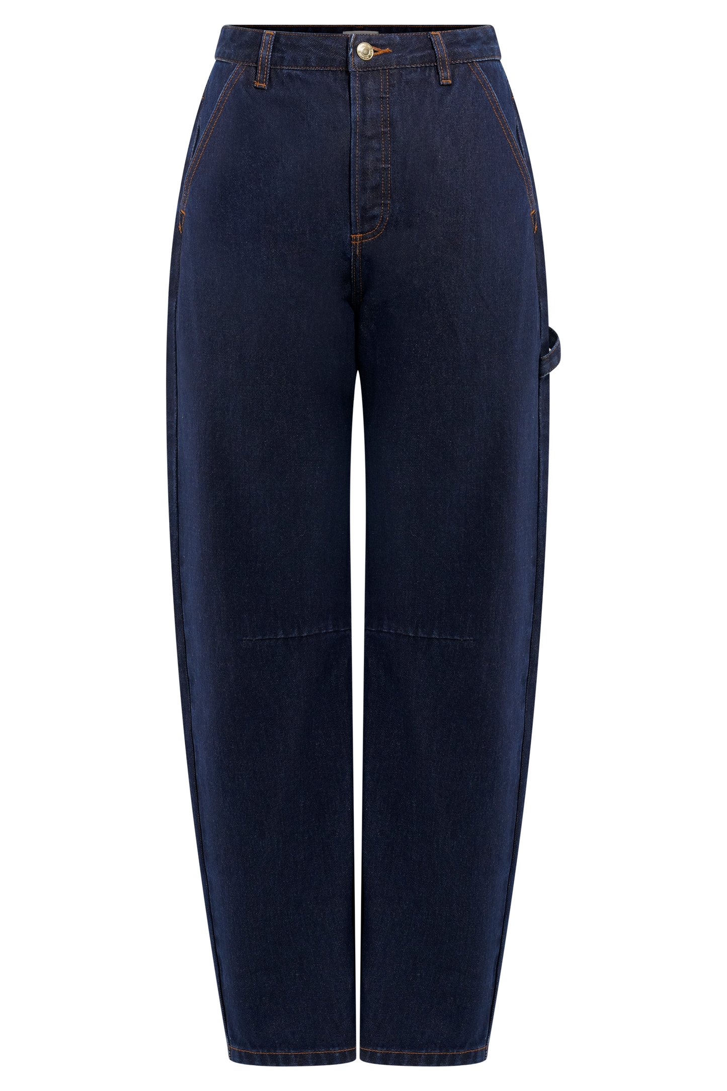 Renata Barrel Denim Jeans - Indigo Blue