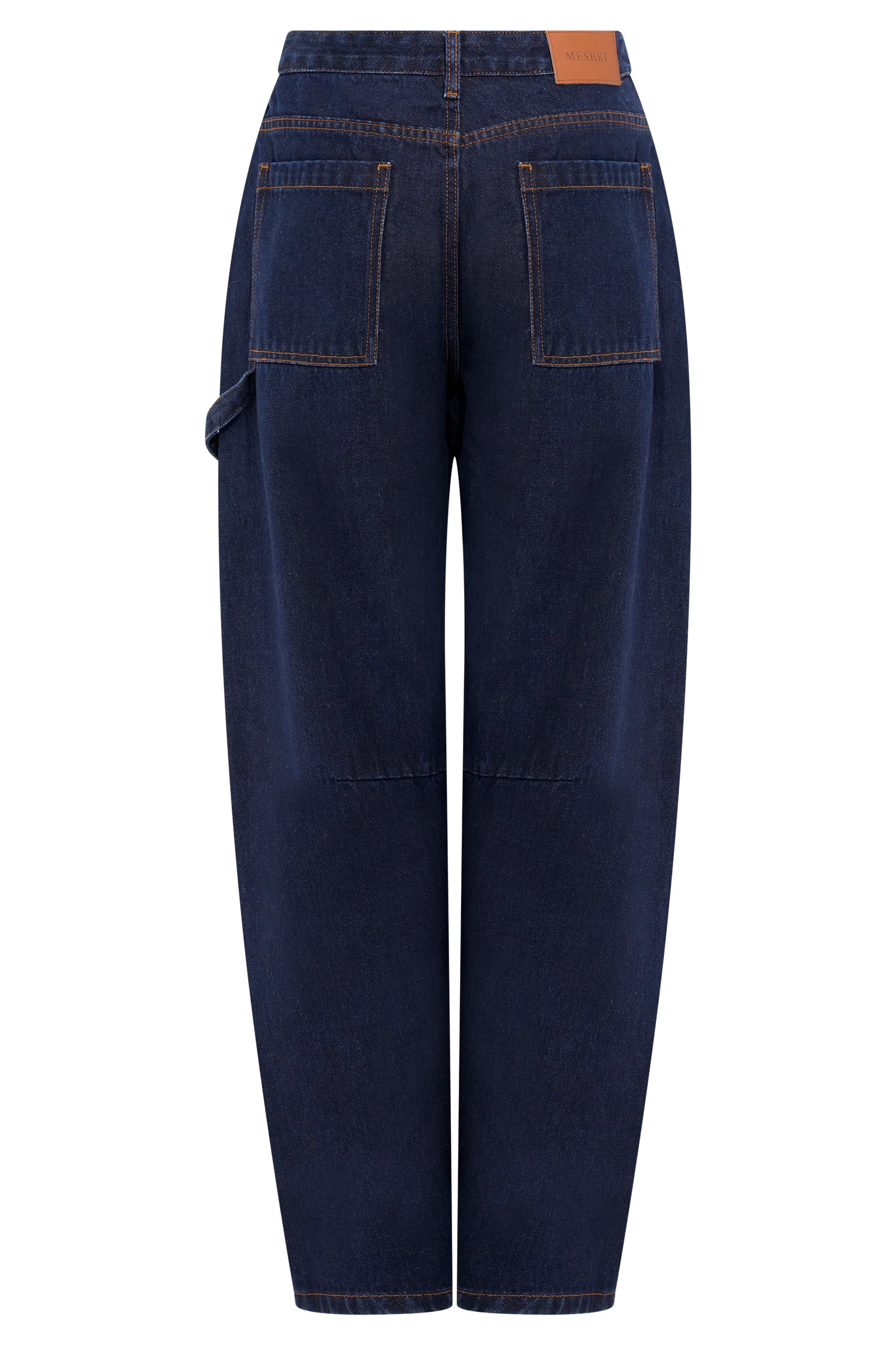 Renata Barrel Denim Jeans - Indigo Blue #8