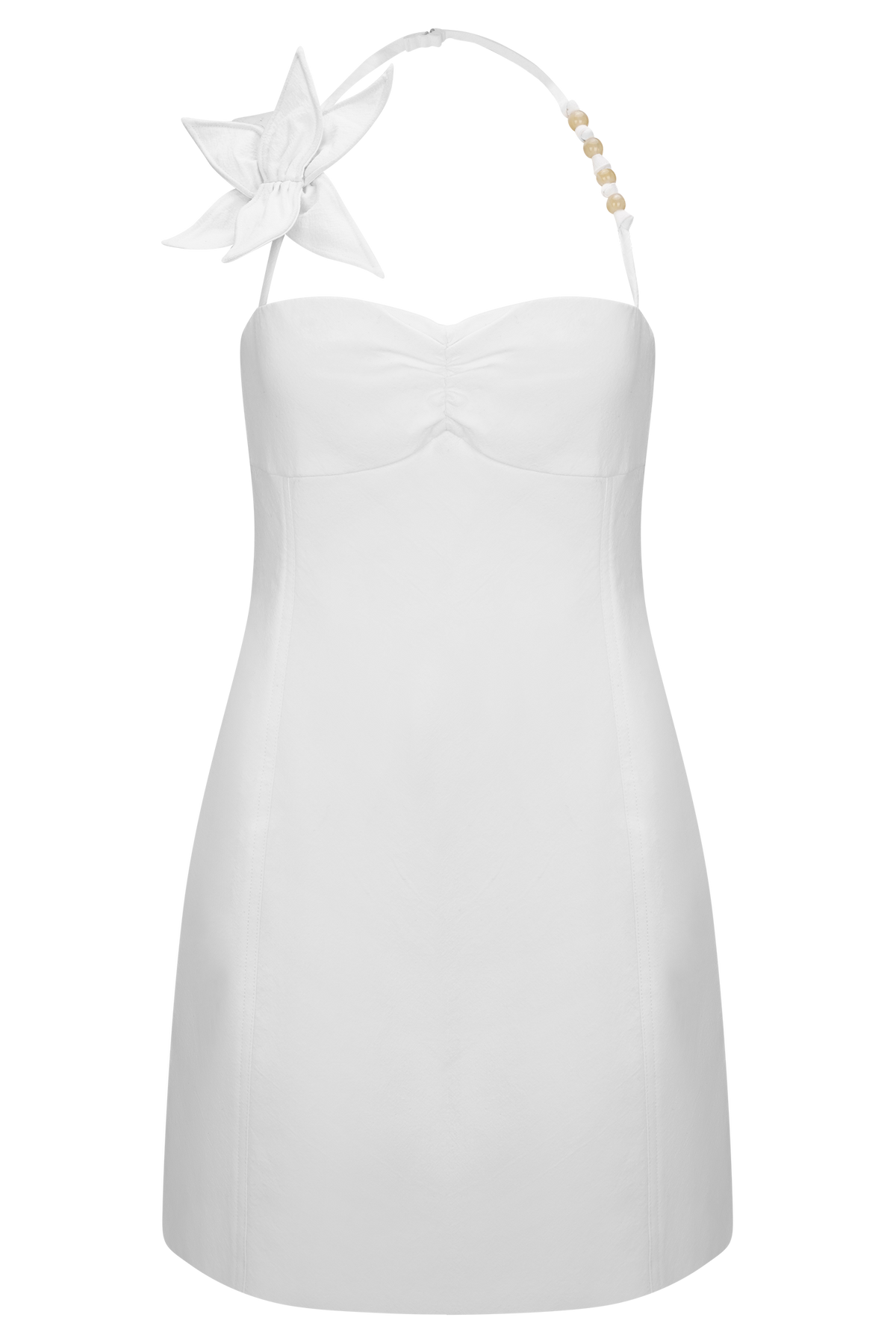 Reyes Cotton Floral Mini Dress - White #9