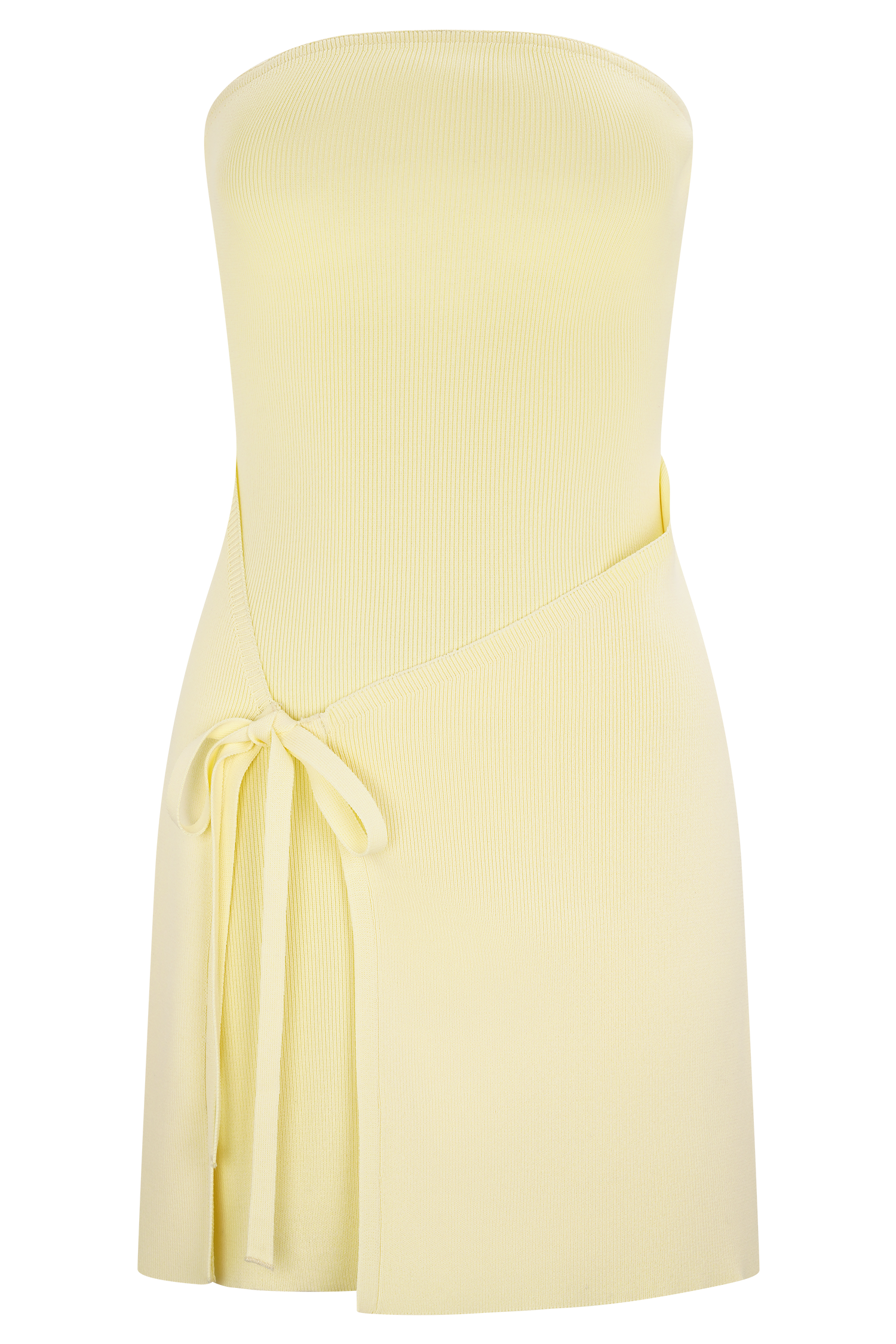 Rian Strapless Knit Mini Dress - Lemon #9