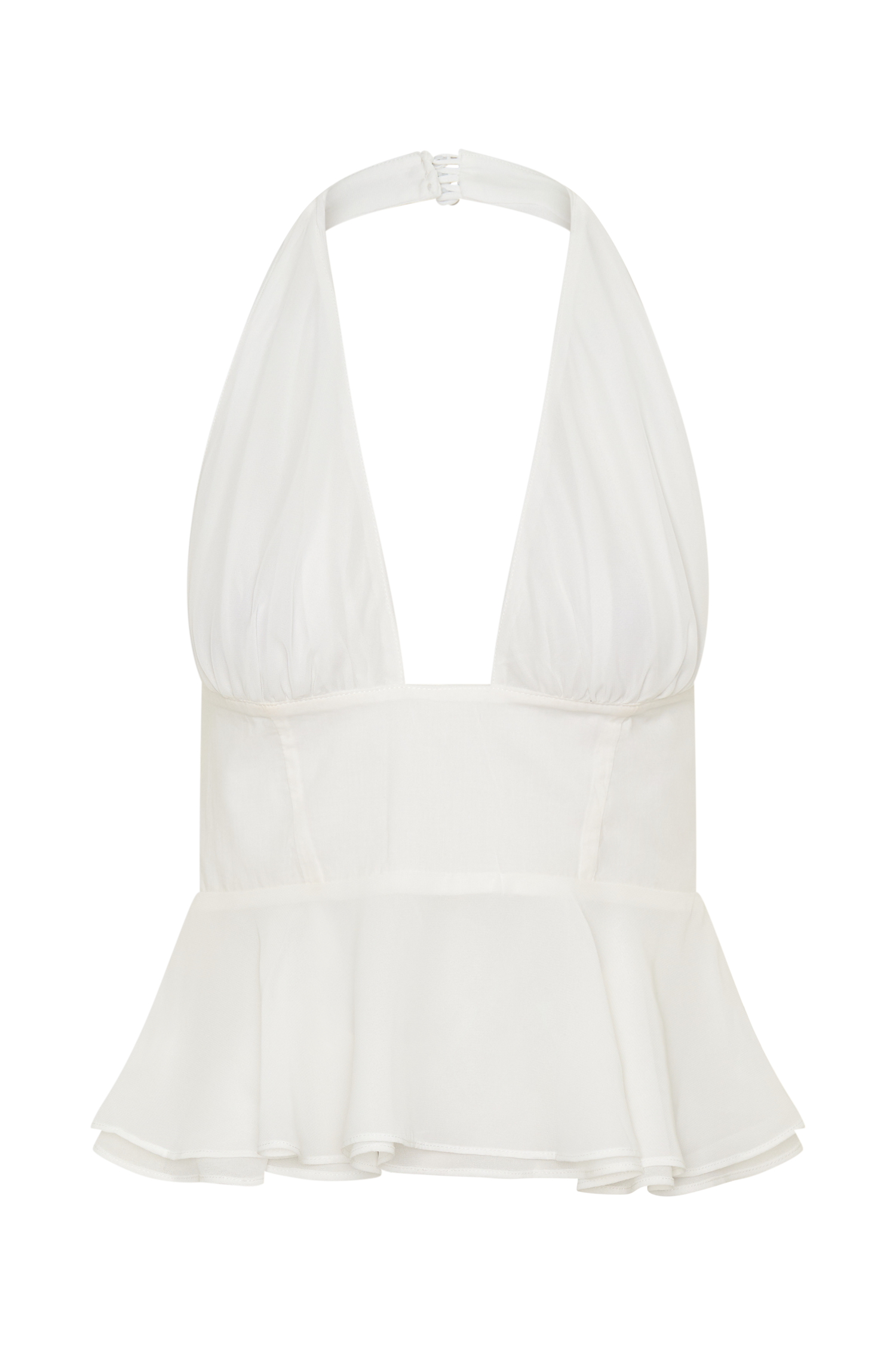 River Halter Neck Sleeveless Top - White #8