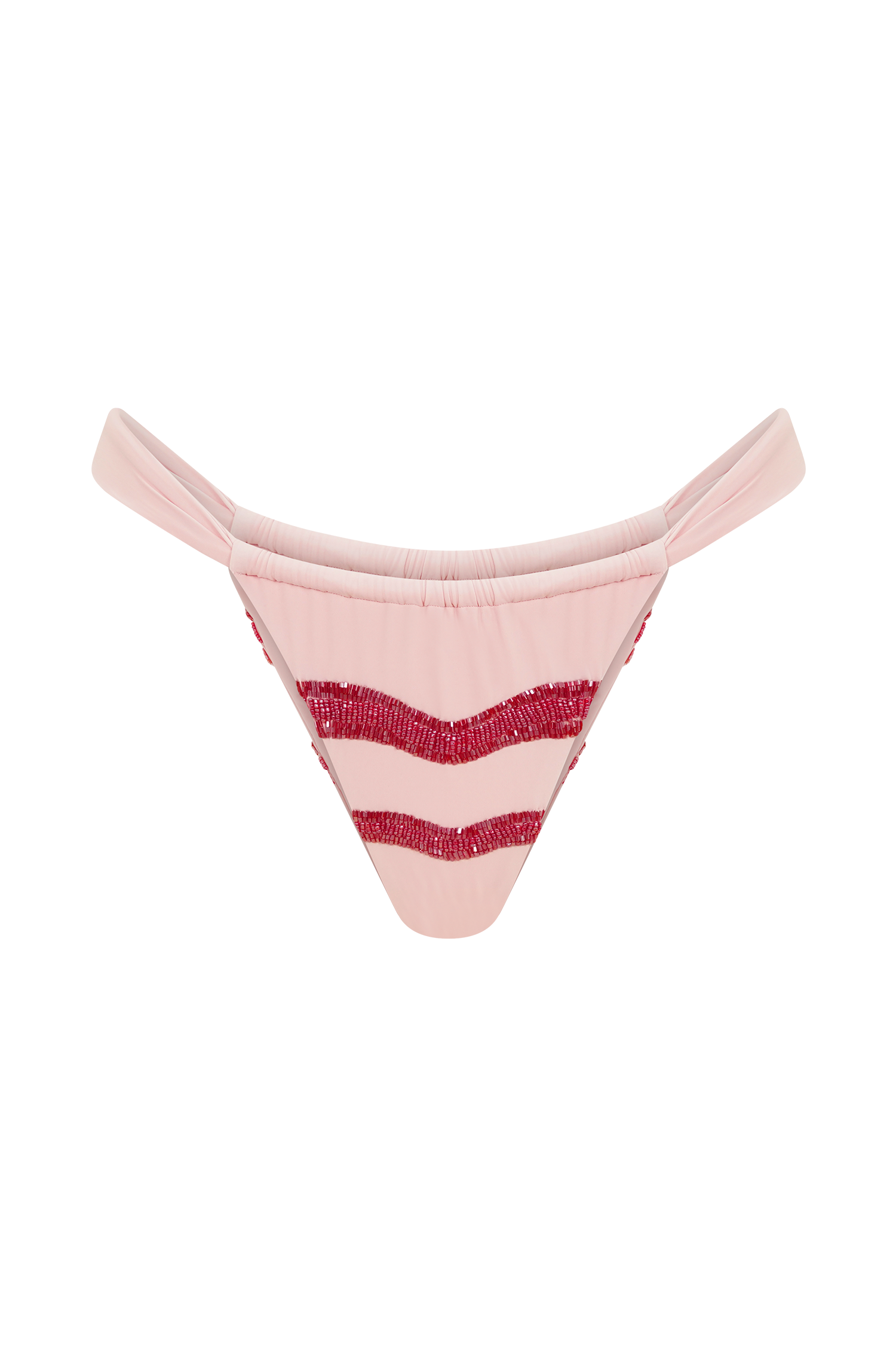 Robyn Beaded Bikini Bottom - Pink #9