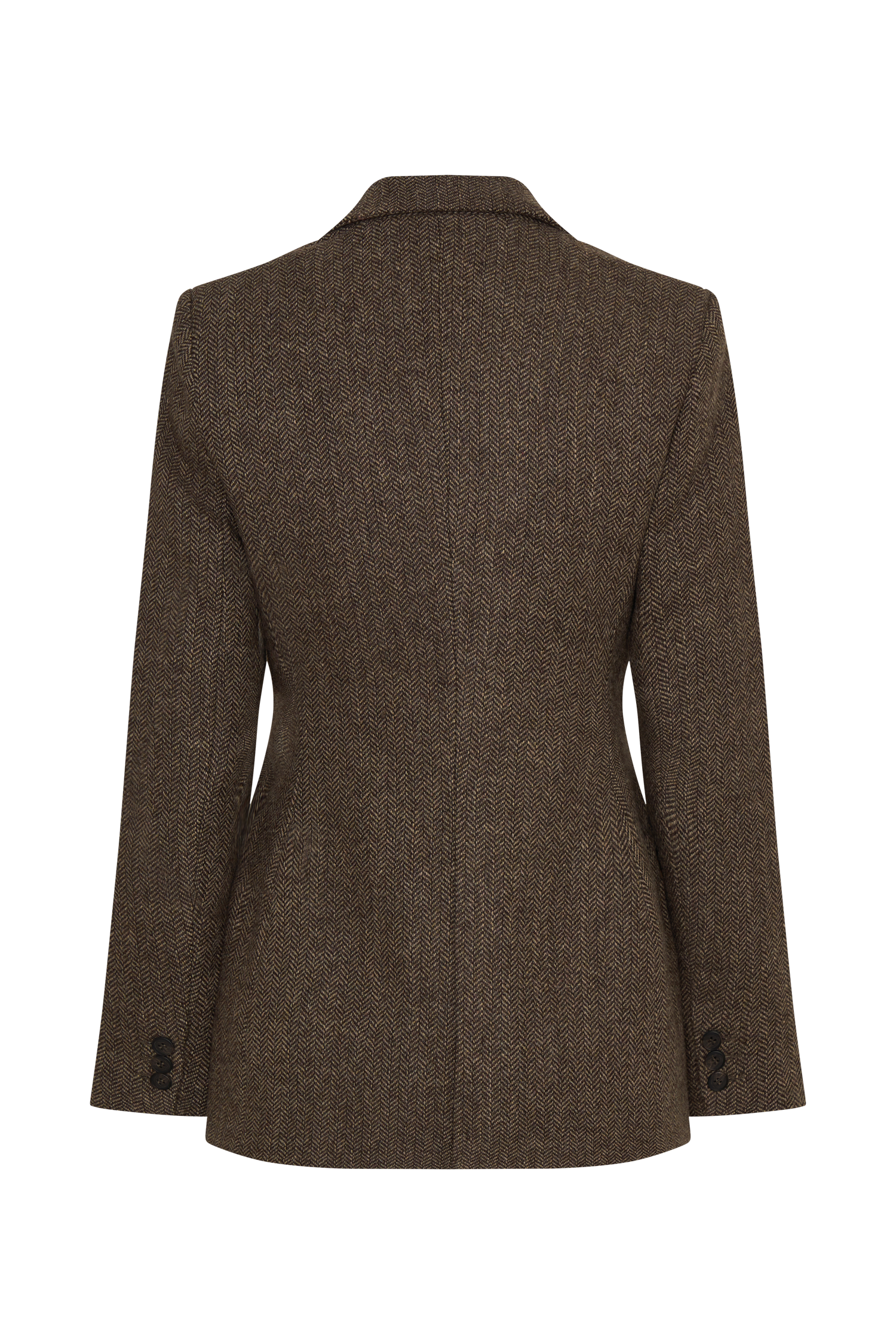 Romy Structured Blazer With Hardware - Herringbone #9