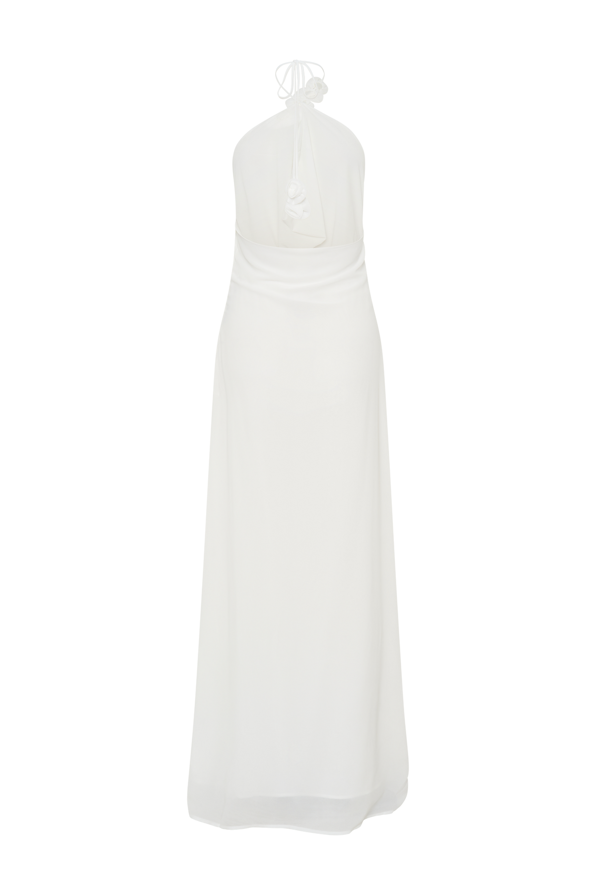 Rosalia Cowl Neck Maxi Dress - White #6