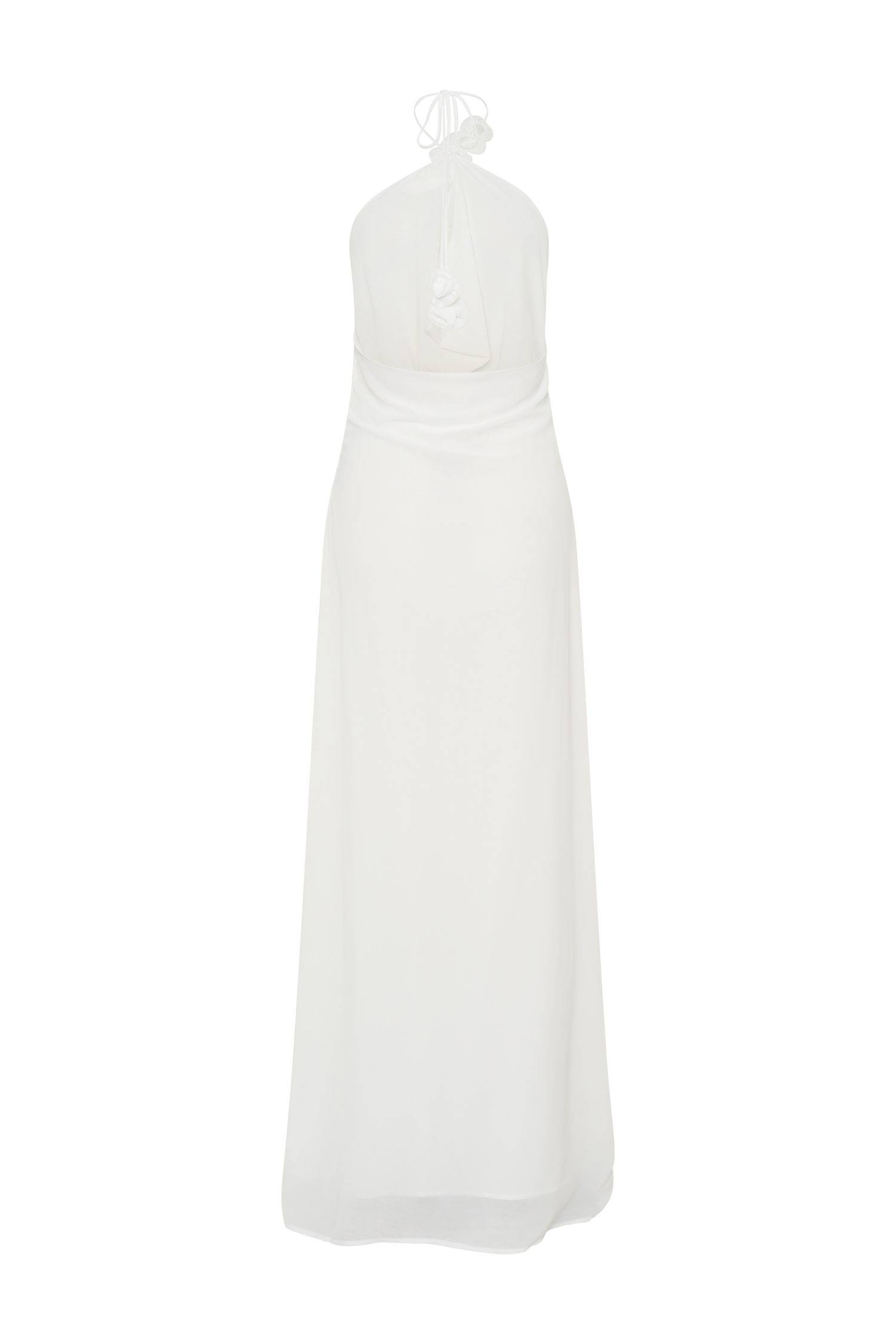 Rosalia Cowl Neck Maxi Dress - White #6