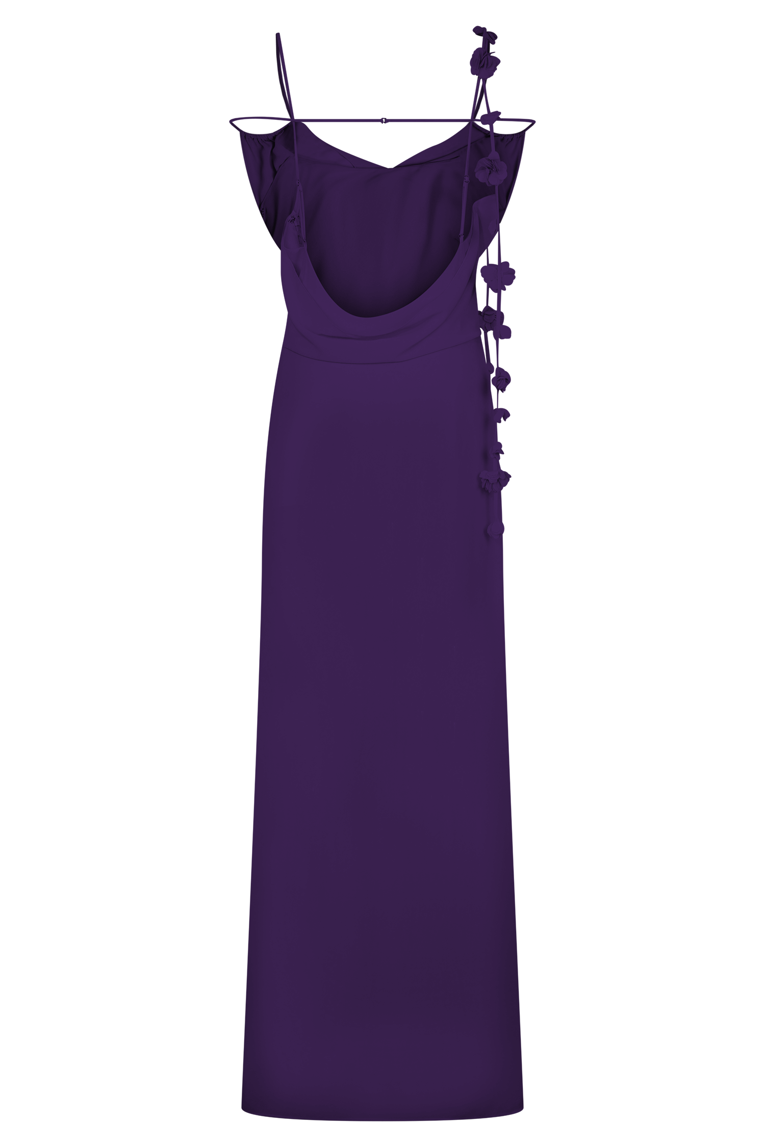 Rosalie Floral Chiffon Maxi Dress - Purple #6