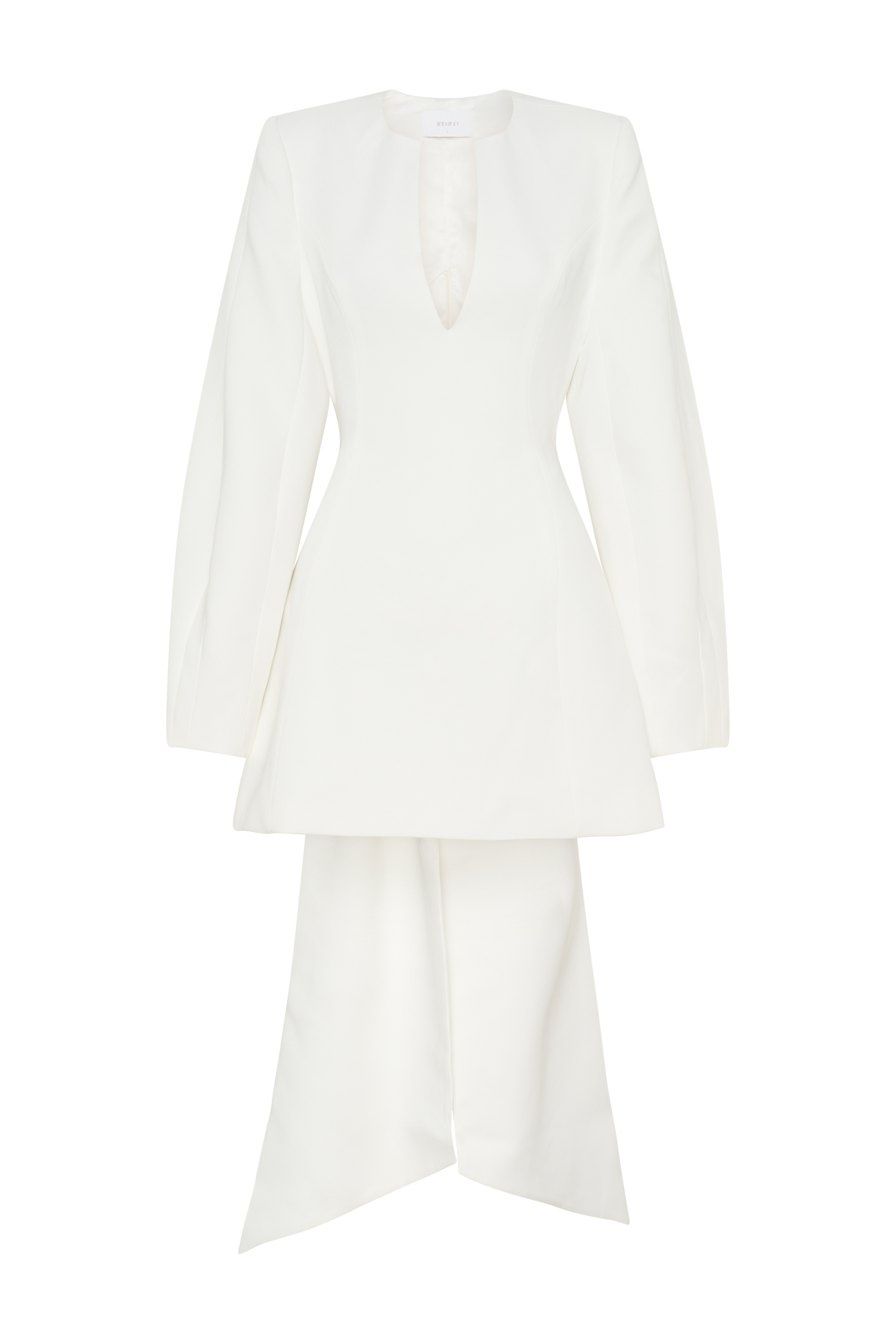 Rosanna Suiting Bow Mini Dress - Ivory #8