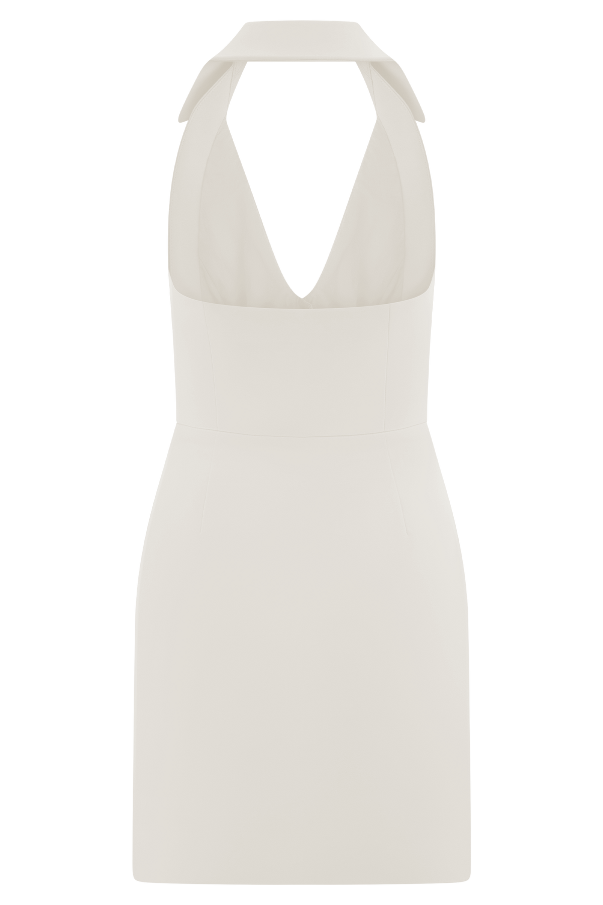 Ruth Cotton Halter Mini Dress - Ivory #6