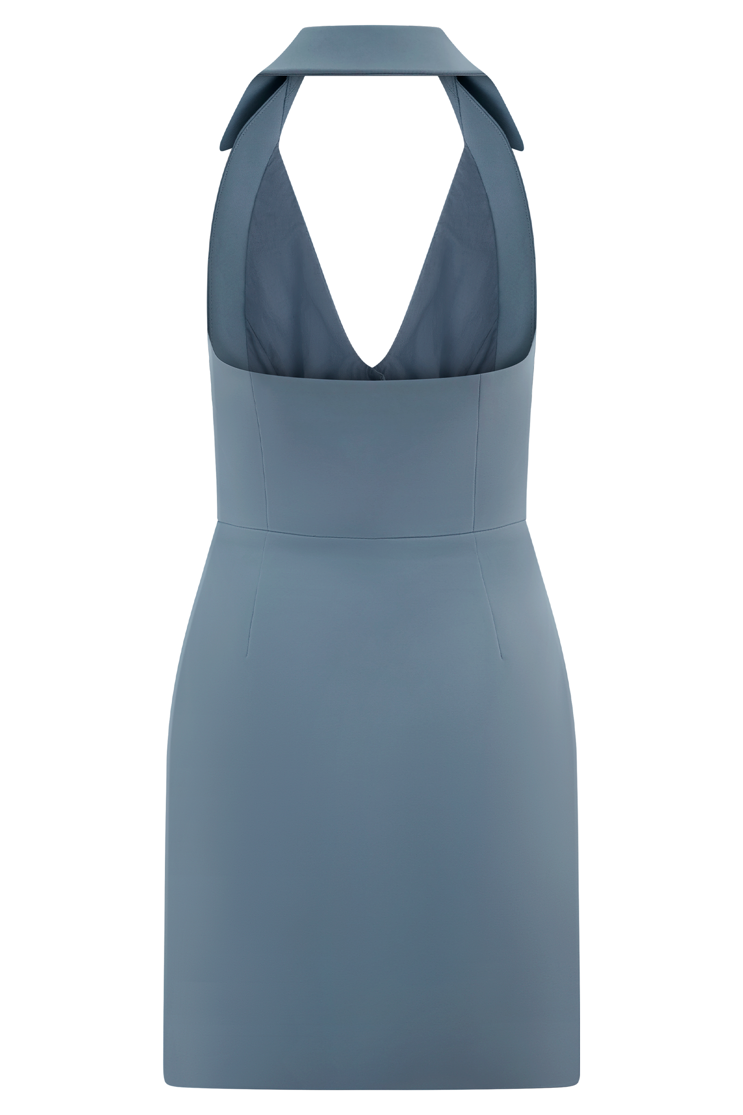 Ruth Cotton Halter Mini Dress - Ocean Blue #6