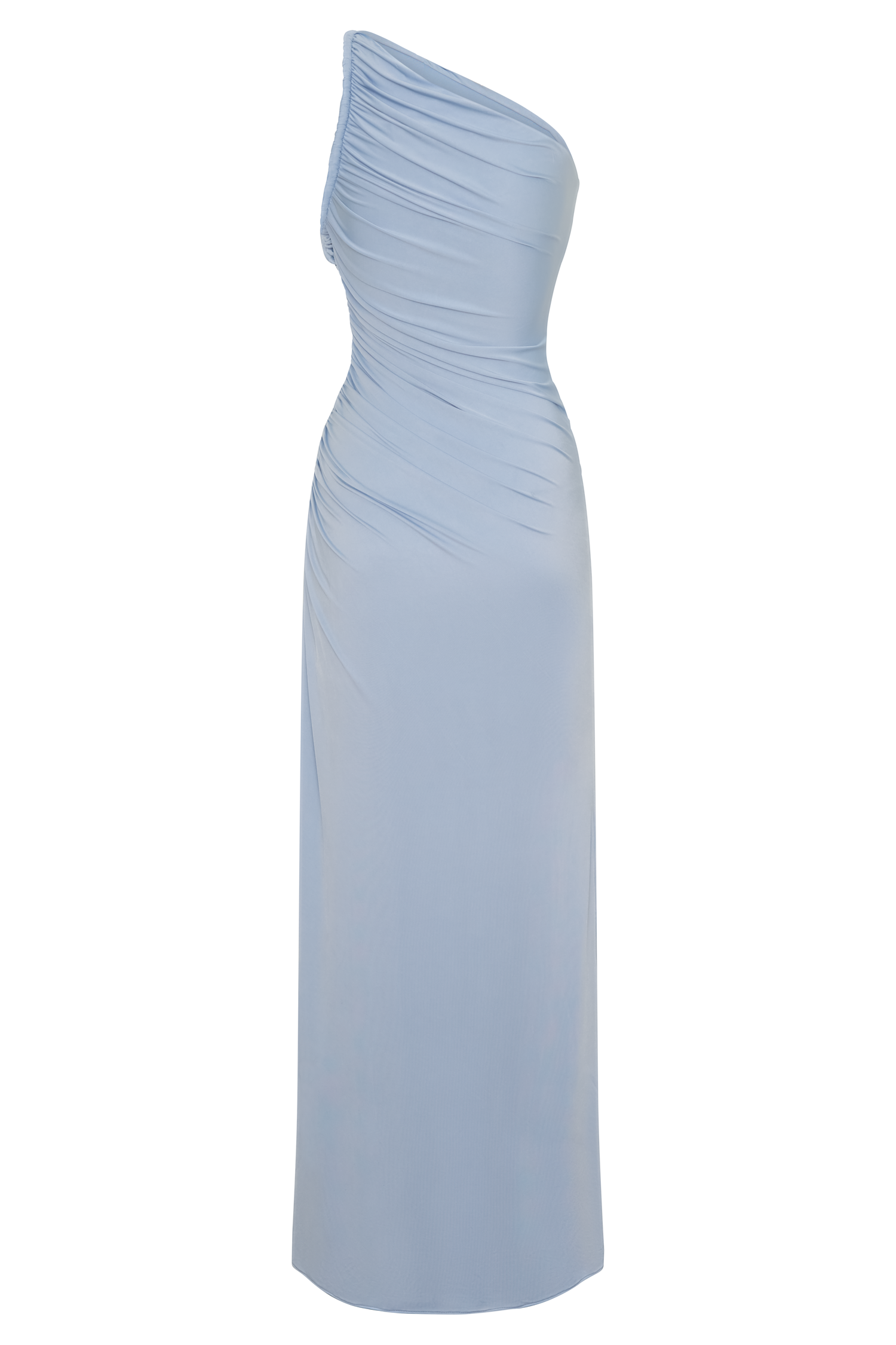 Ryn Twisted One Shoulder Maxi Dress - Sky Blue #8