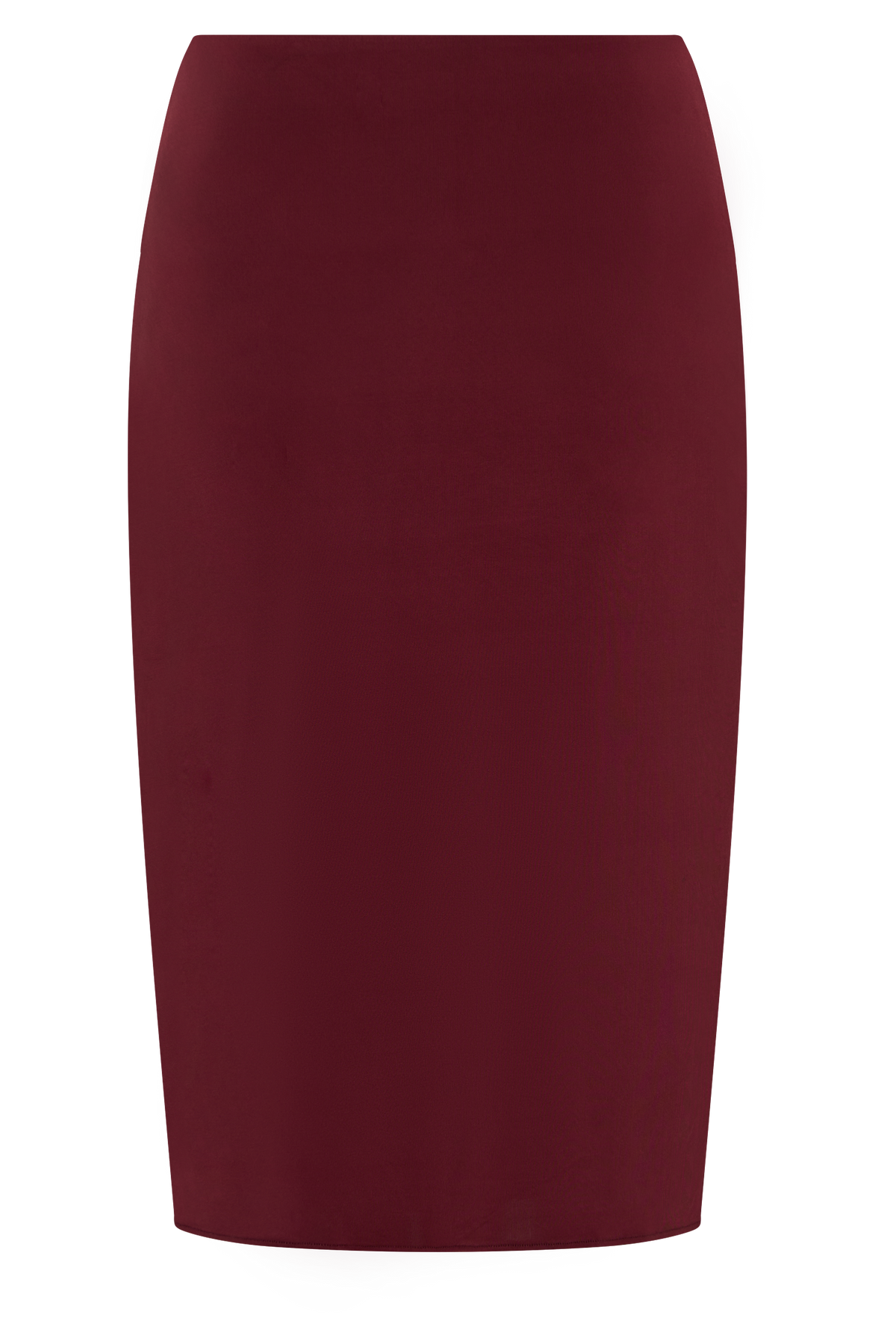 Svetlana Twist Side Detail Midi Skirt - Wine #5