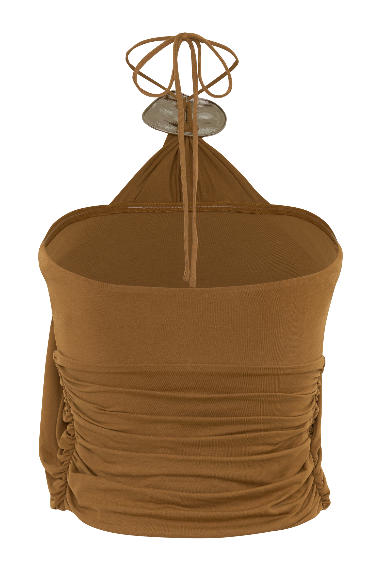 Sade Halter Top With Hardware - Caramel #8