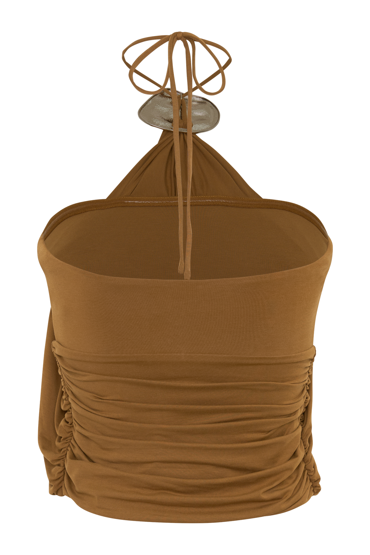 Sade Halter Top With Hardware - Caramel #8