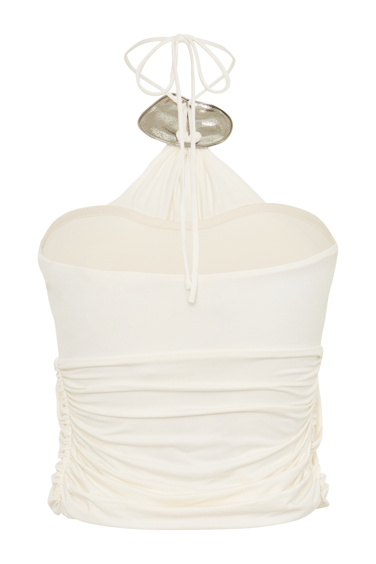Sade Halter Top With Hardware - Ivory #8