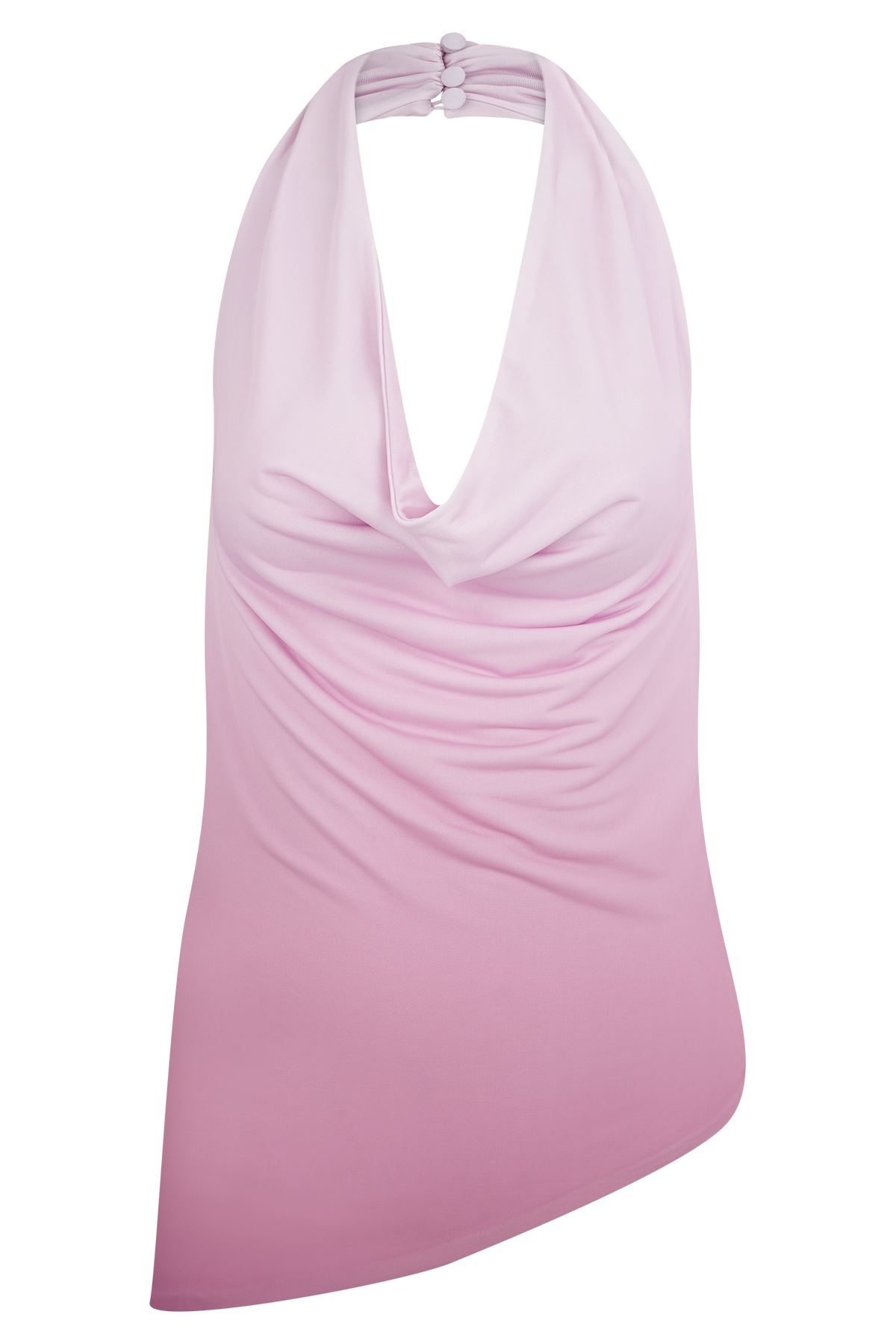 Safiya Asymmetrical Halter Top - Ombre Pink #9