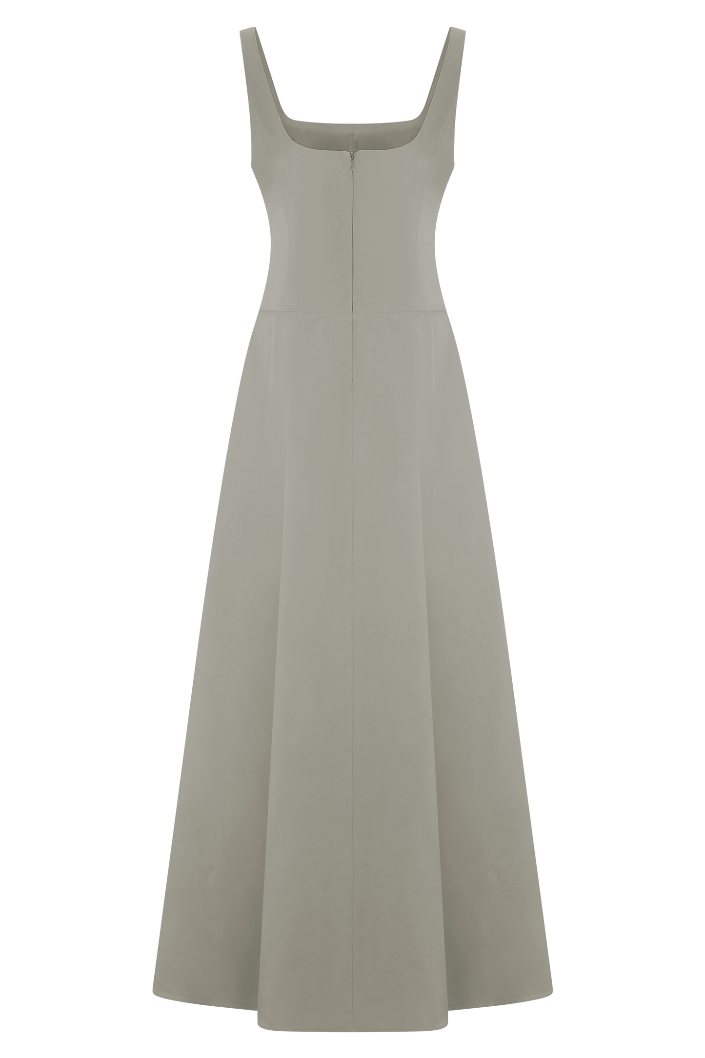 Salma Drop Waist Cotton Maxi Dress - Sage