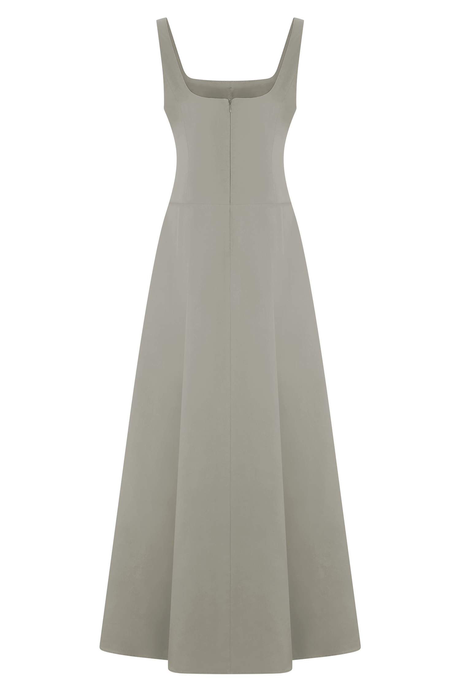 Salma Drop Waist Cotton Maxi Dress - Sage #5