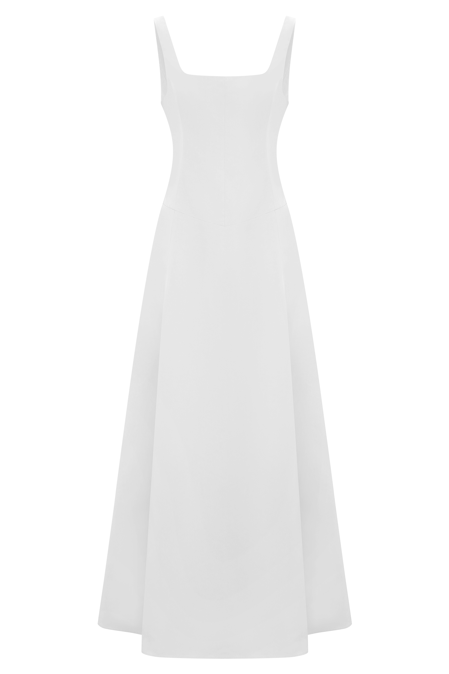 Salma Drop Waist Cotton Maxi Dress - White | MESHKI UK Salma Drop Waist Cotton Maxi Dress - White | MESHKI UK
