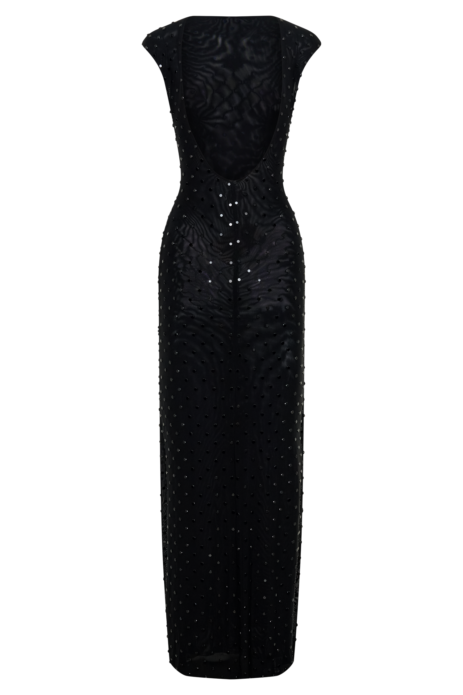 Samara Sleeveless Diamante Maxi Dress - Black #11