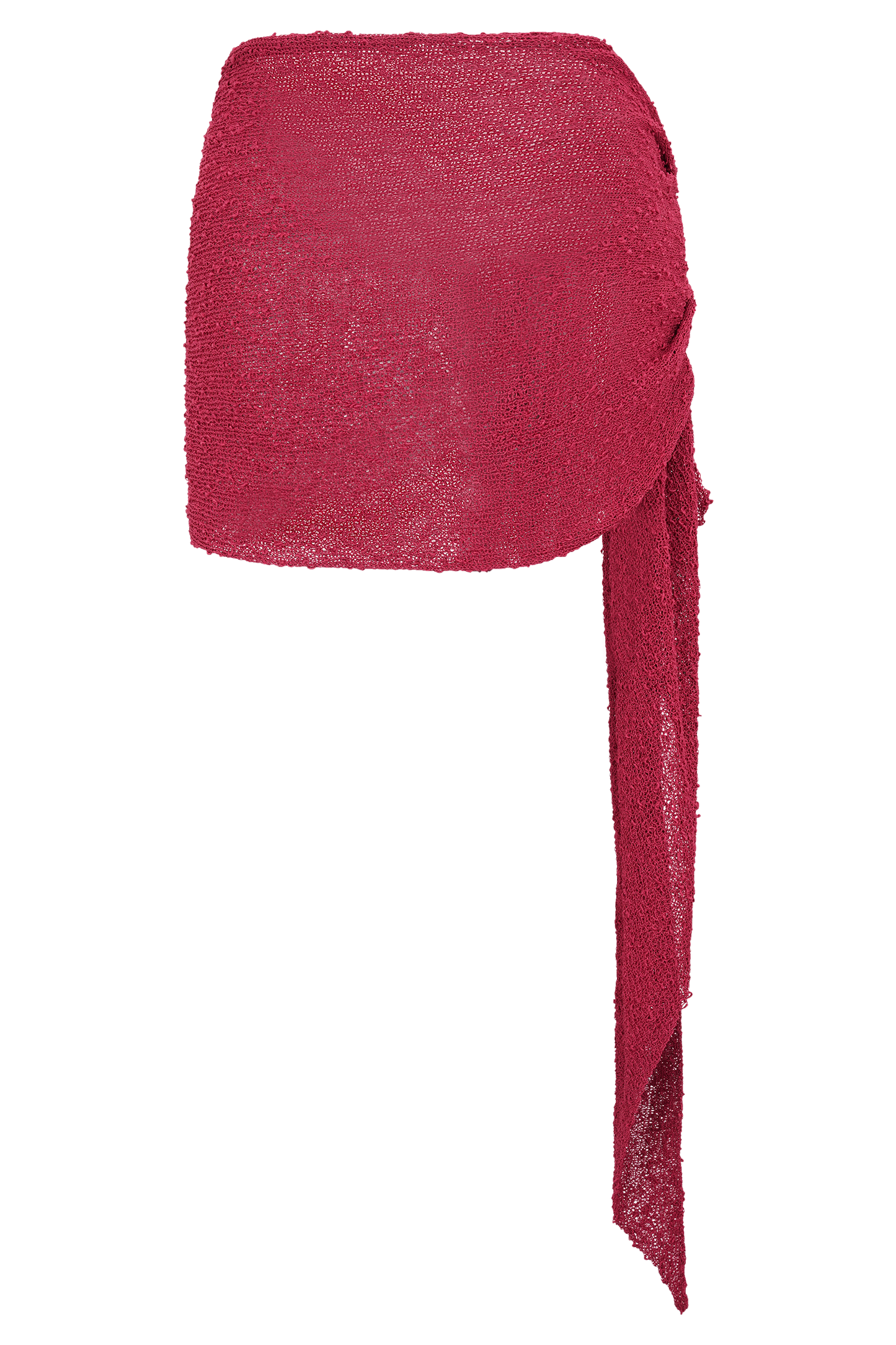 Sammy Boucle Knit Cover Up - Dragonfruit