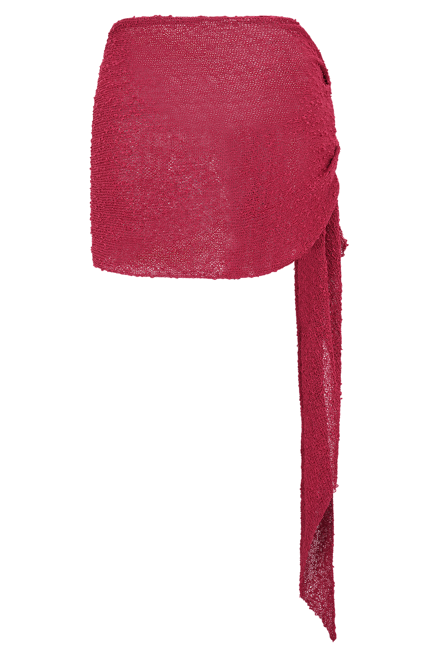 Sammy Boucle Knit Cover Up - Dragonfruit #5