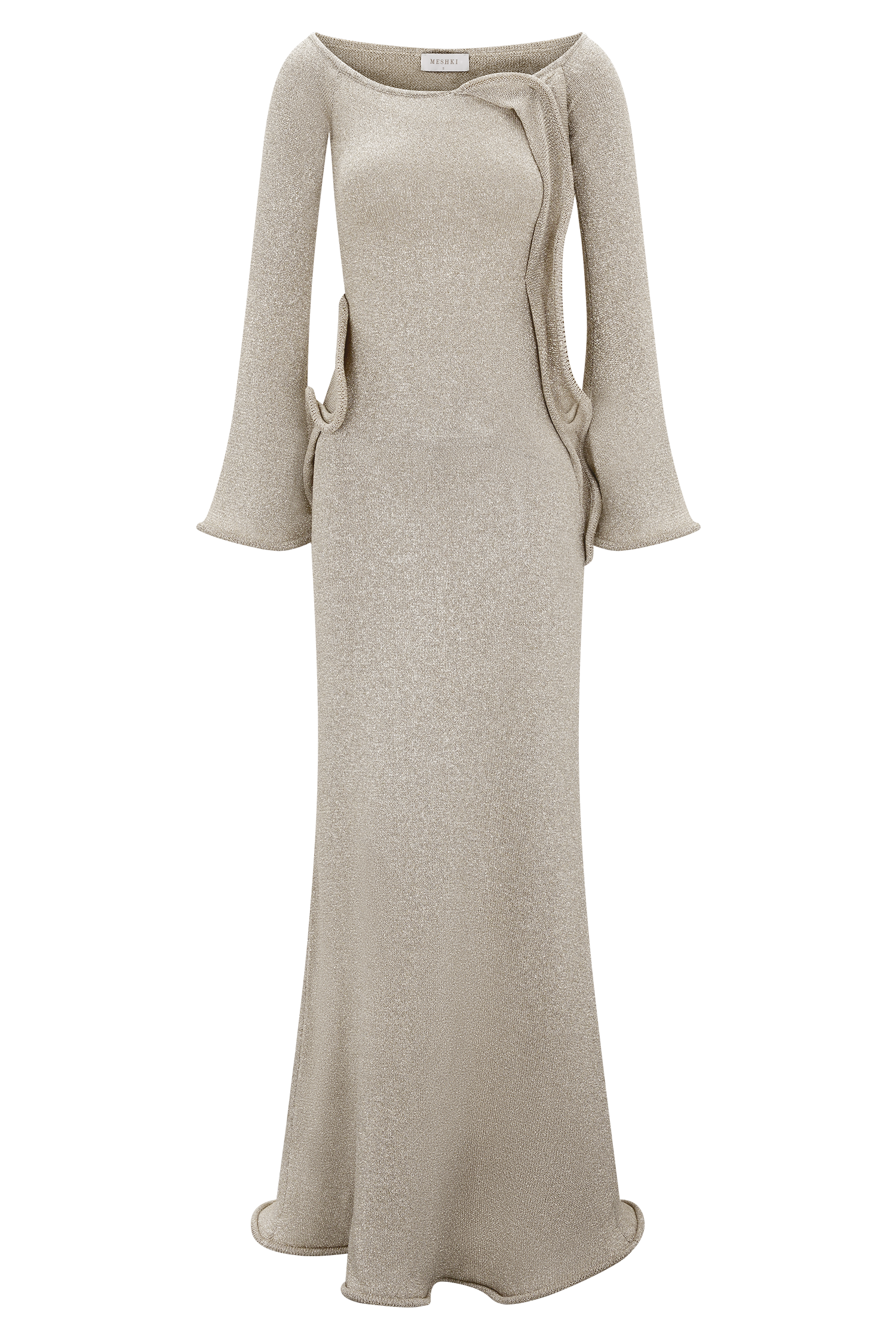 Sandrine Lurex Knit Maxi Dress - Gold #11