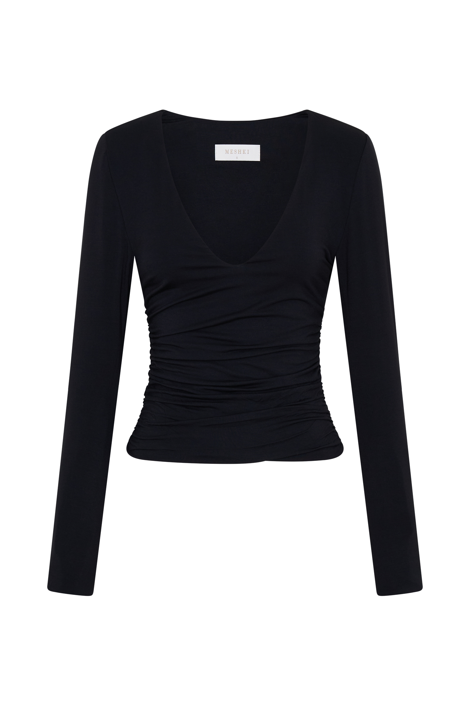 Sari Long Sleeve Modal Top - Black #4
