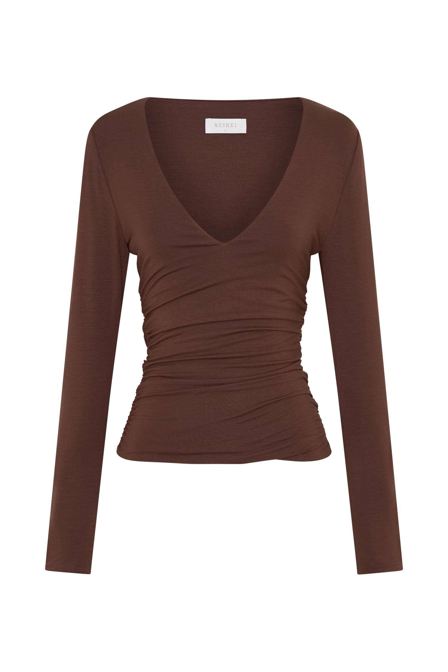 Sari Long Sleeve Modal Top - Chocolate #10