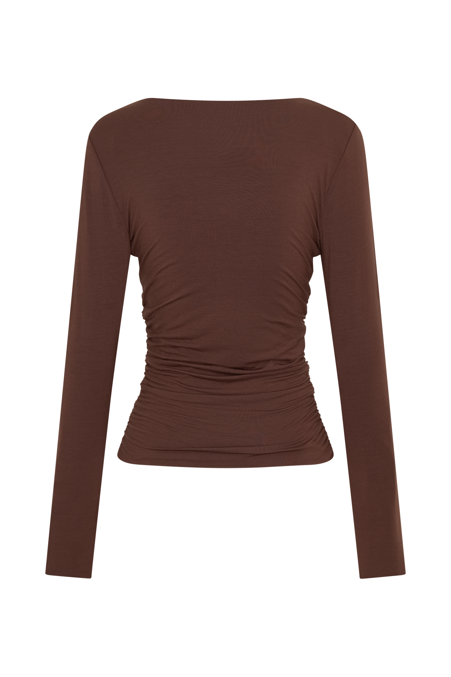 Sari Long Sleeve Modal Top - Chocolate