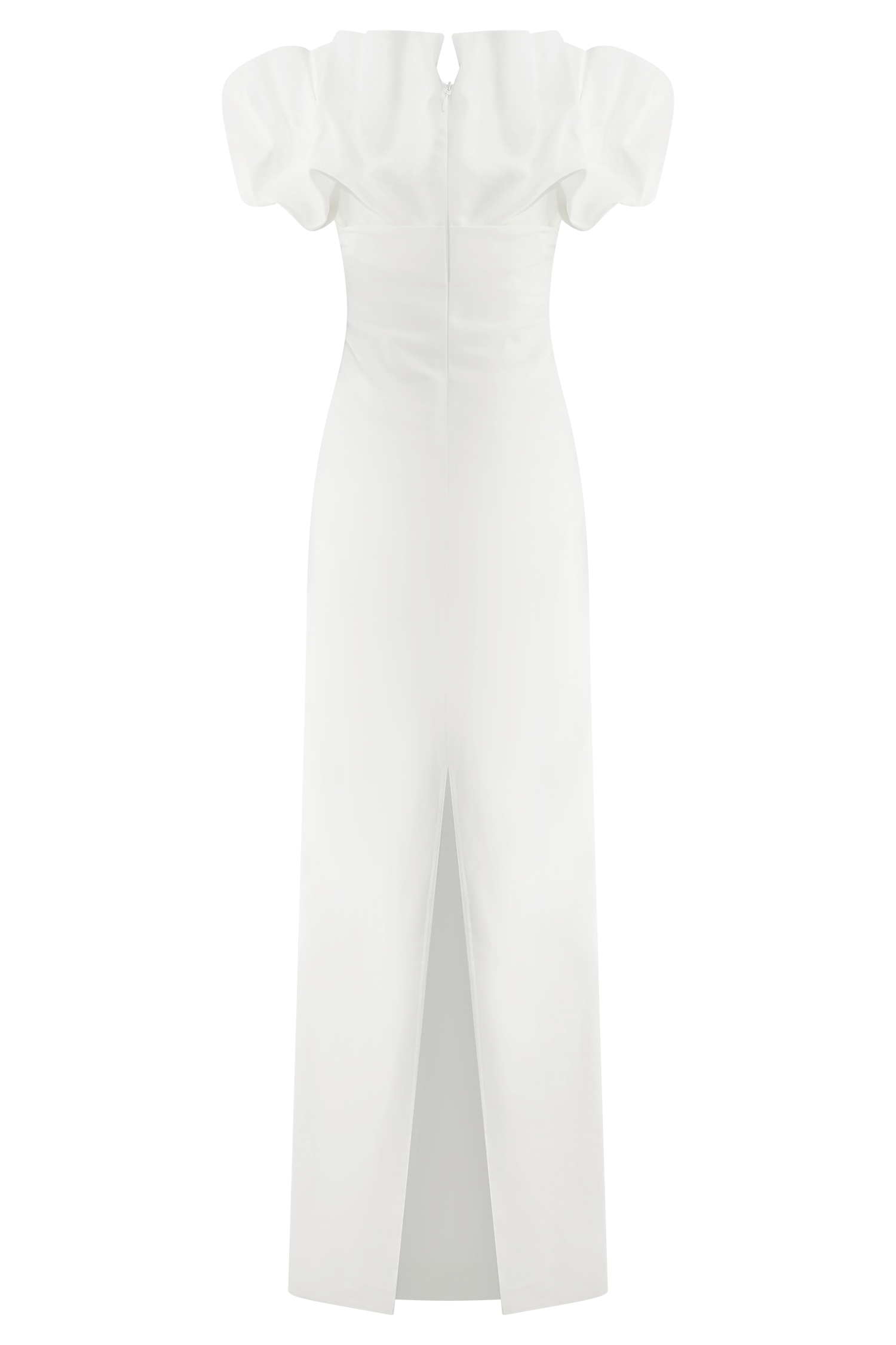 Sariya Sculptural Maxi Dress - White #8