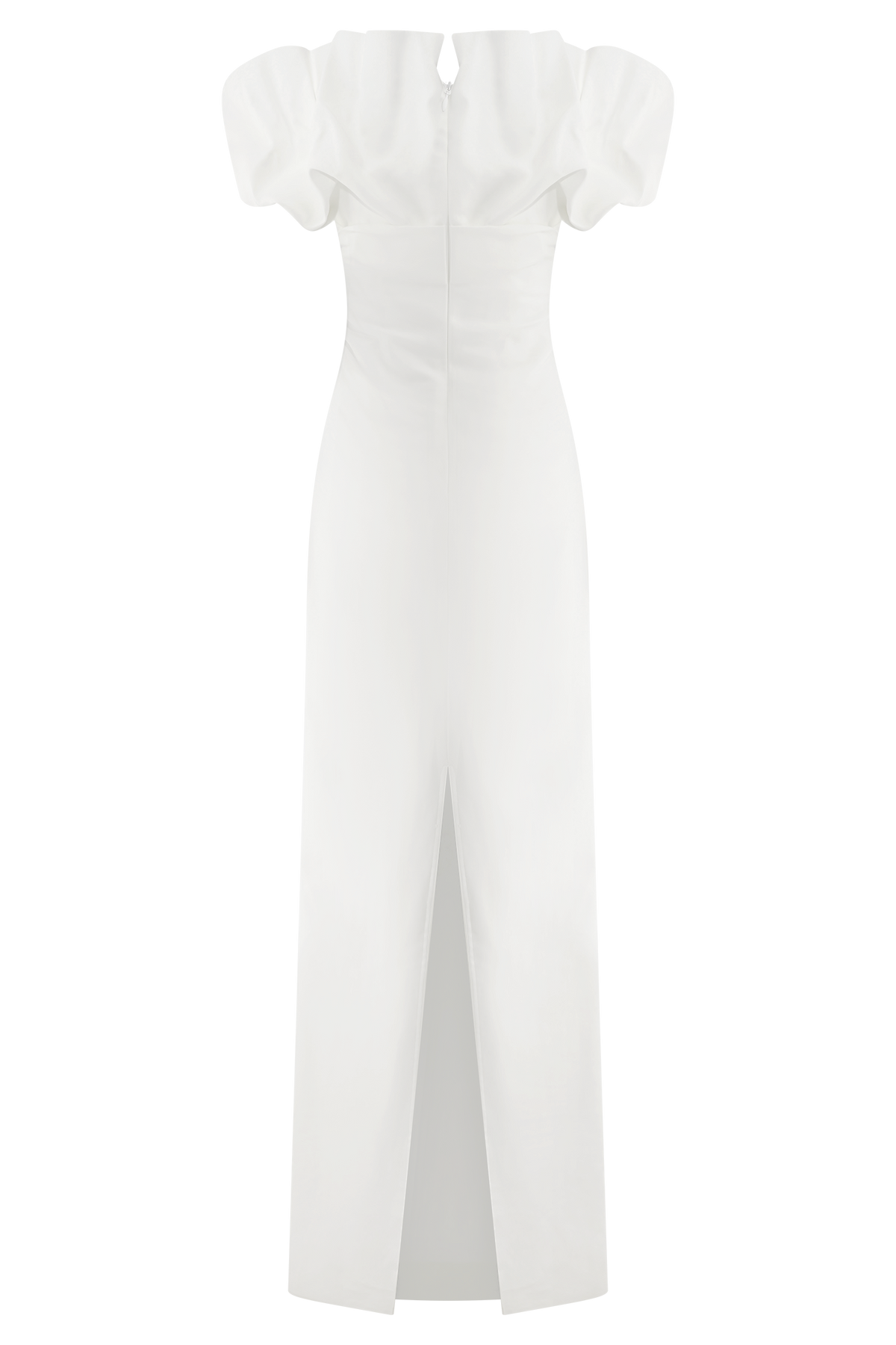 Sariya Sculptural Maxi Dress - White #8
