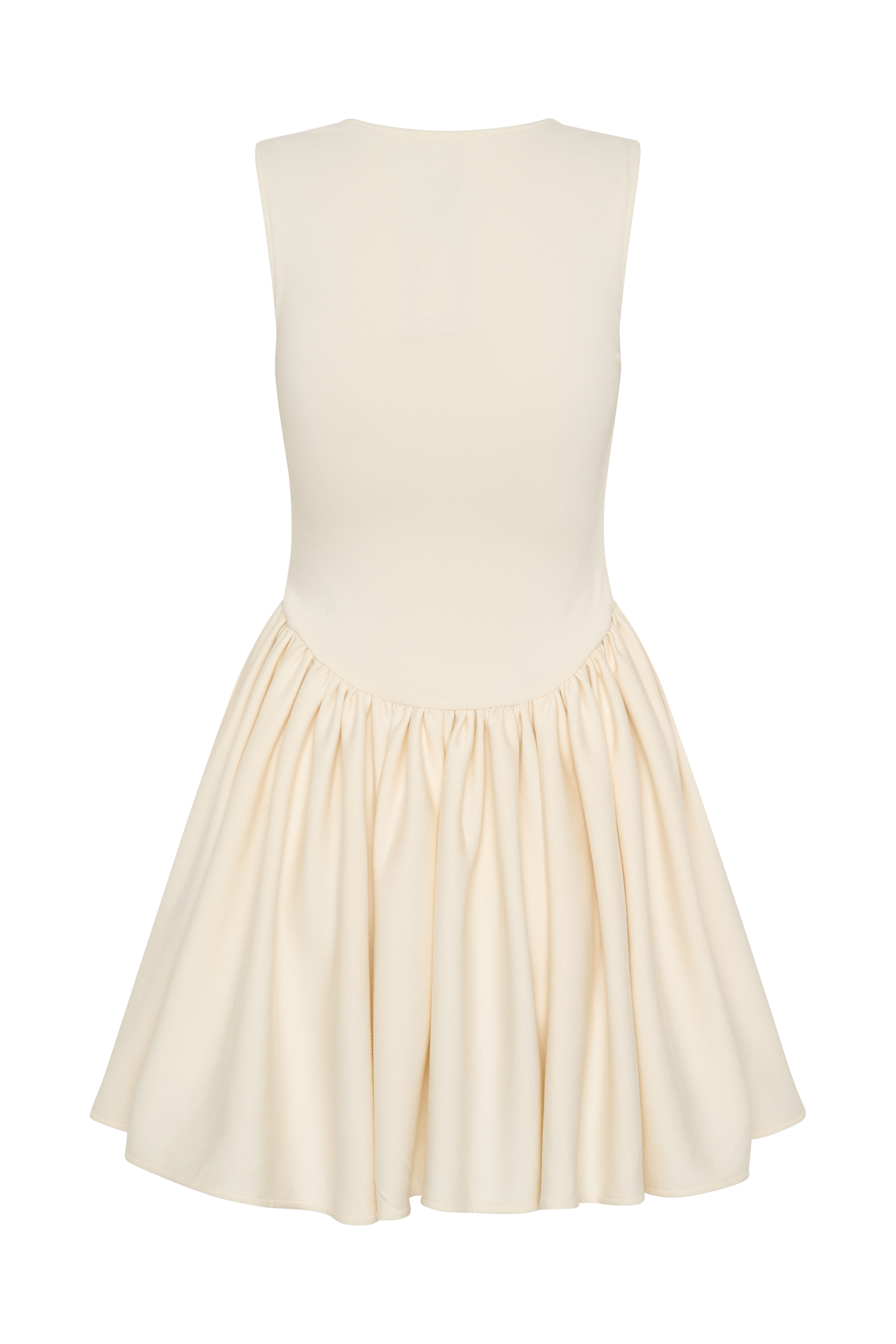 Sharon Scuba Jersey Mini Dress - Ivory #7