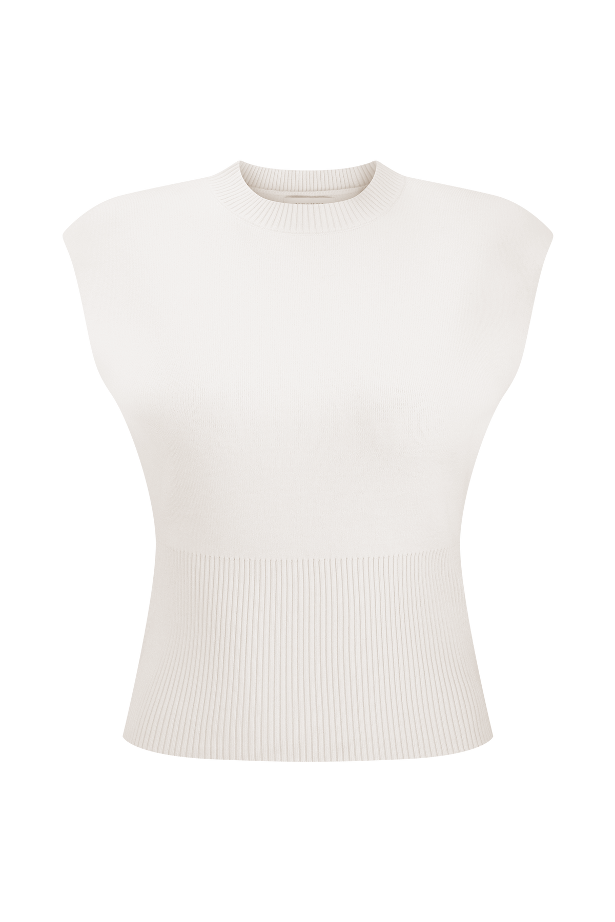 Sharpay Sleeveless Knit Top - Ivory #11